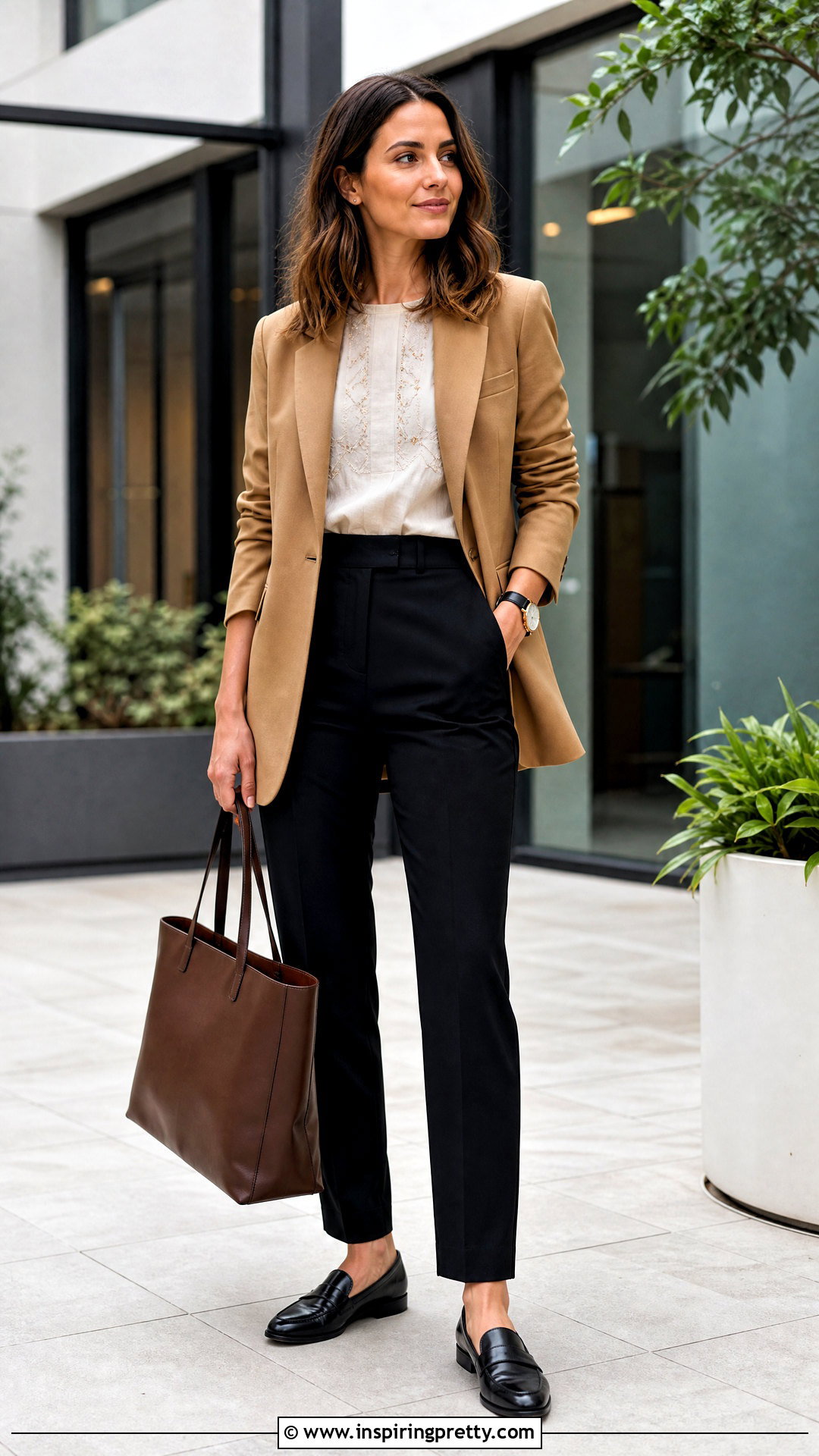 Ecote Top With A Tailored Blazer - 20 Ecote Top outfit ideas