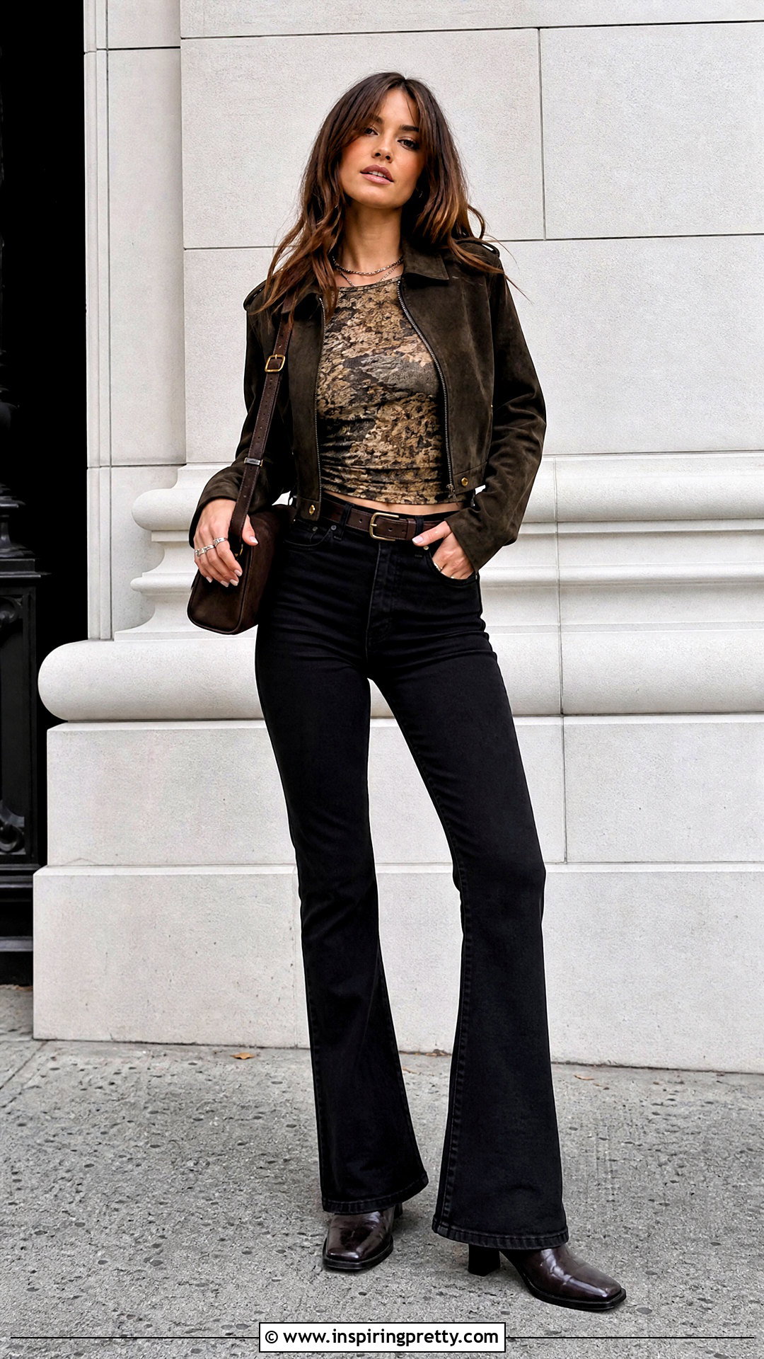 Ecote Top With Black Flare Jeans - 20 Ecote Top outfit ideas