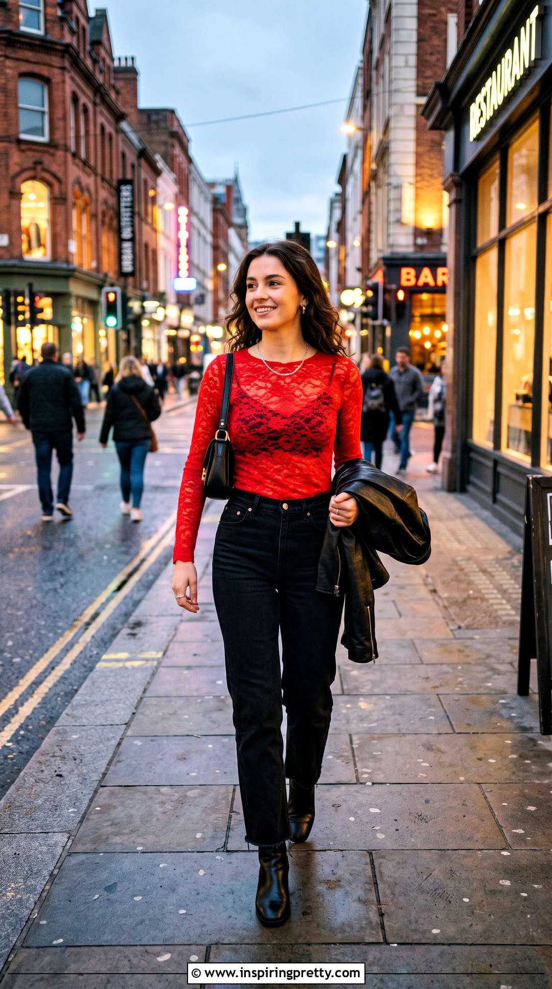 Edikted Red Top With Black Jeans - 50 edikted tops outfit ideas