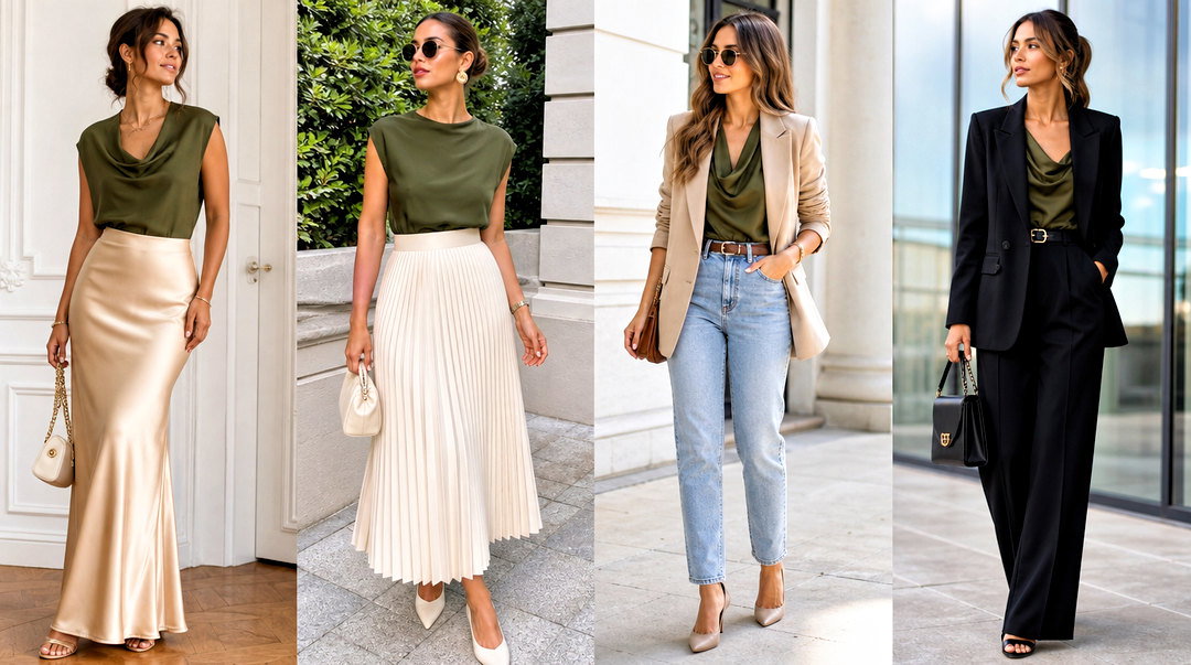 20 Elegant Olive Green Top Outfit Ideas for Chic Fall Style
