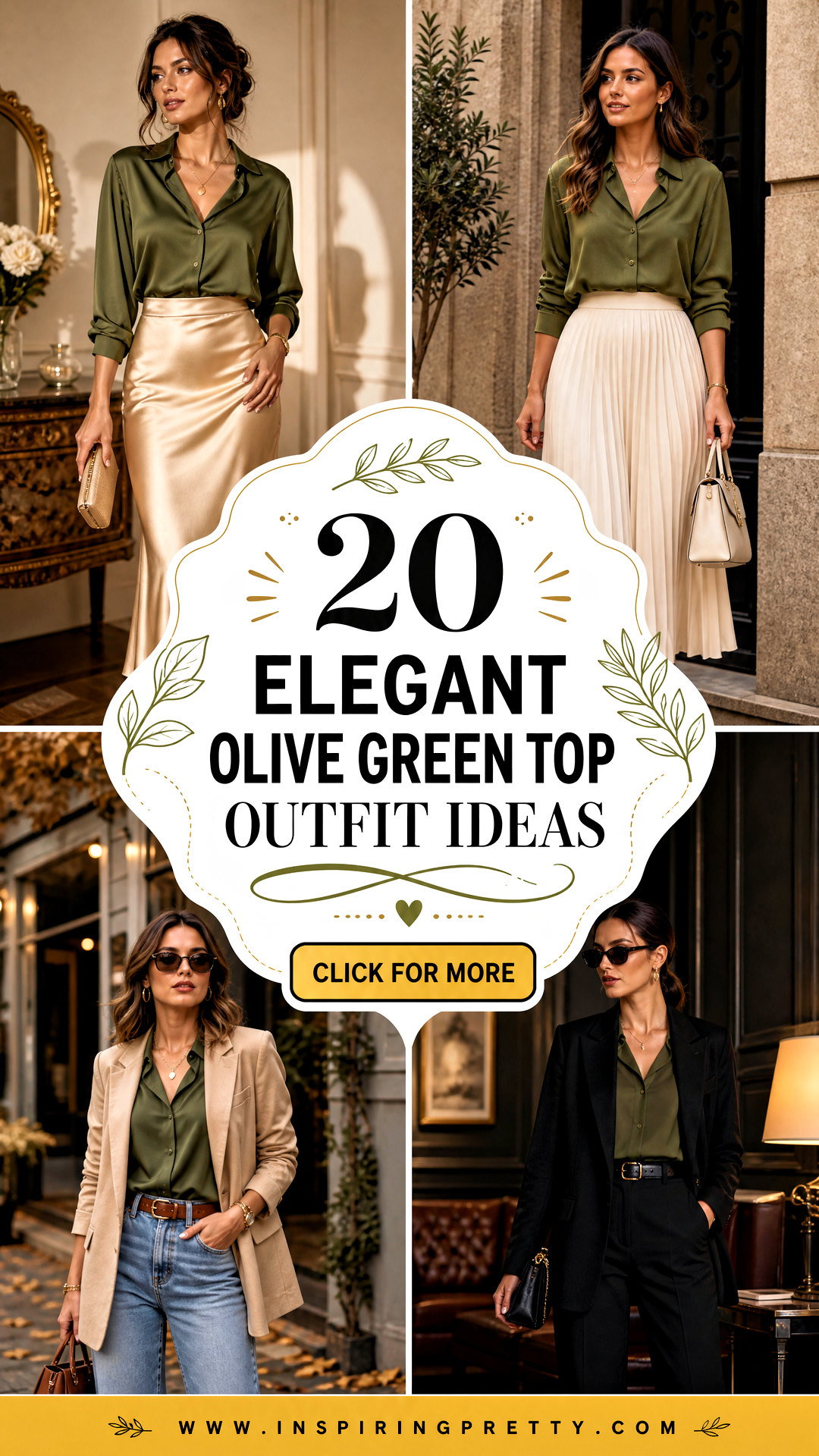 20 Elegant Olive Green Top Outfit Ideas for Chic Fall Style - 20 Elegant Olive Green Top Outfit Ideas for Chic Fall Style