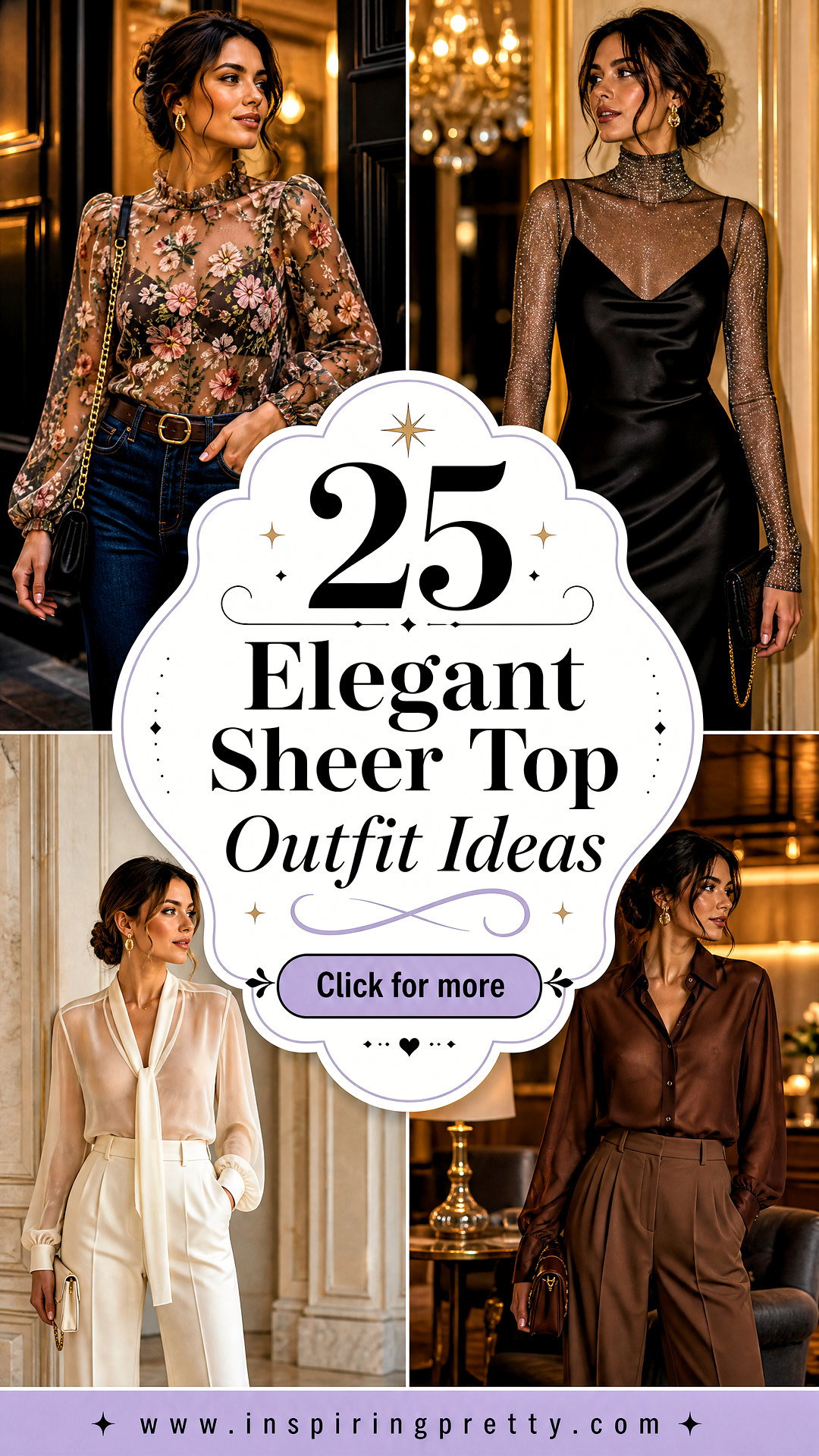 25 Elegant Sheer Top Outfit Ideas for Polished Evening Style - 25 Elegant Sheer Top Outfit Ideas for Polished Evening Style