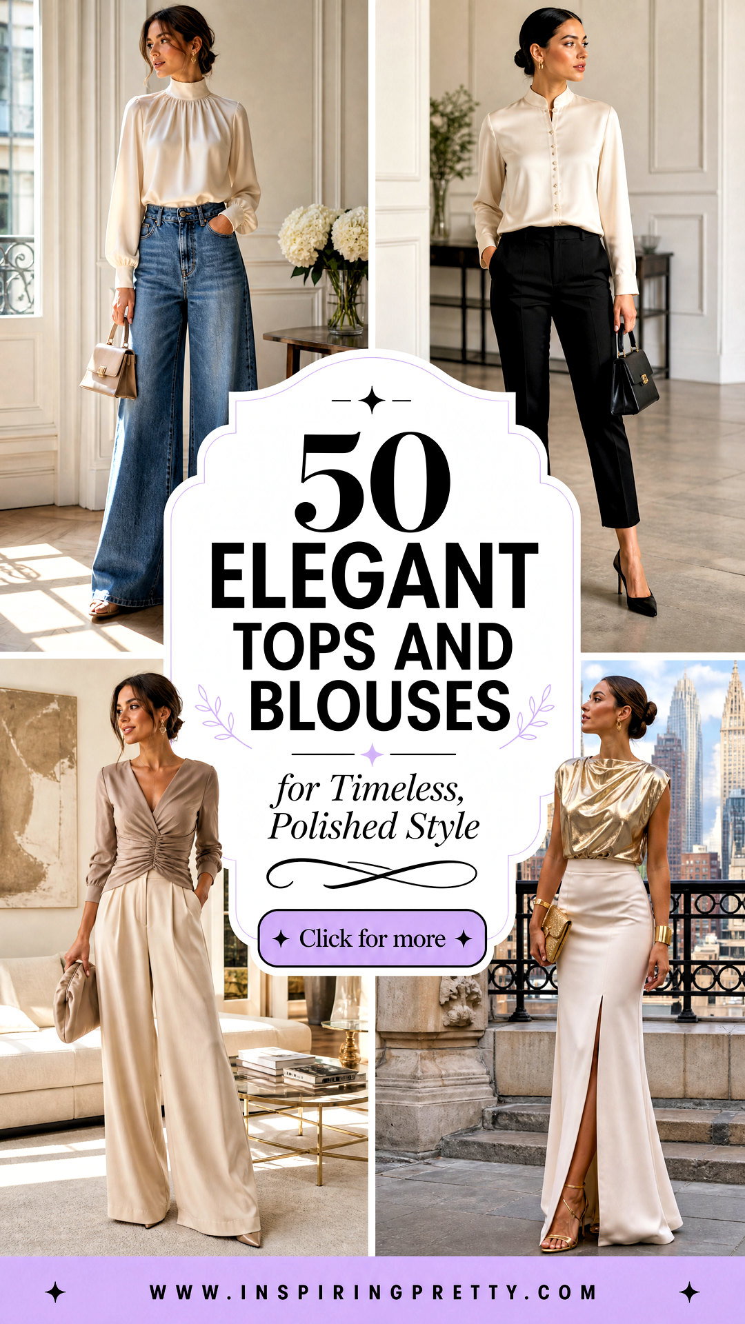 50 Elegant Tops and Blouses for Timeless Polished Style - 50 Elegant Tops and Blouses for Timeless, Polished Style