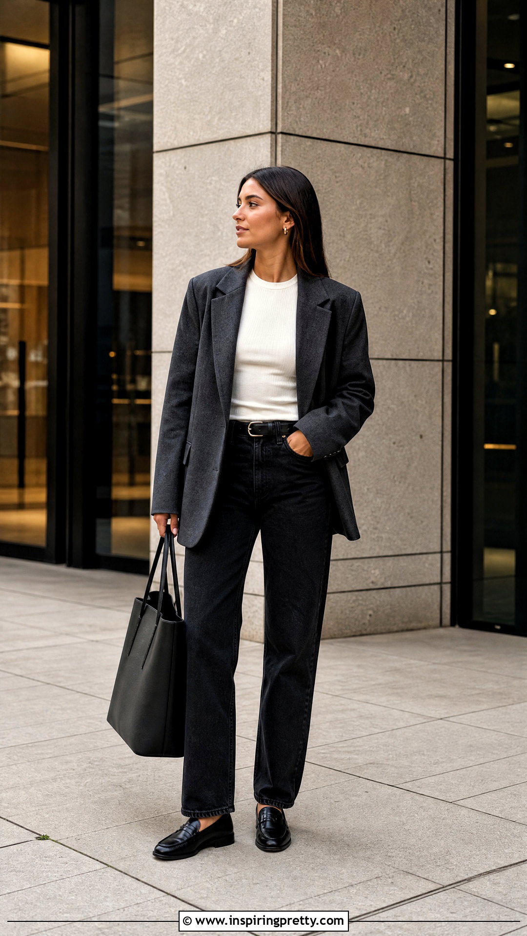 Elena Top With Oversized Blazer And Jeans - 50 elena top outfit ideas