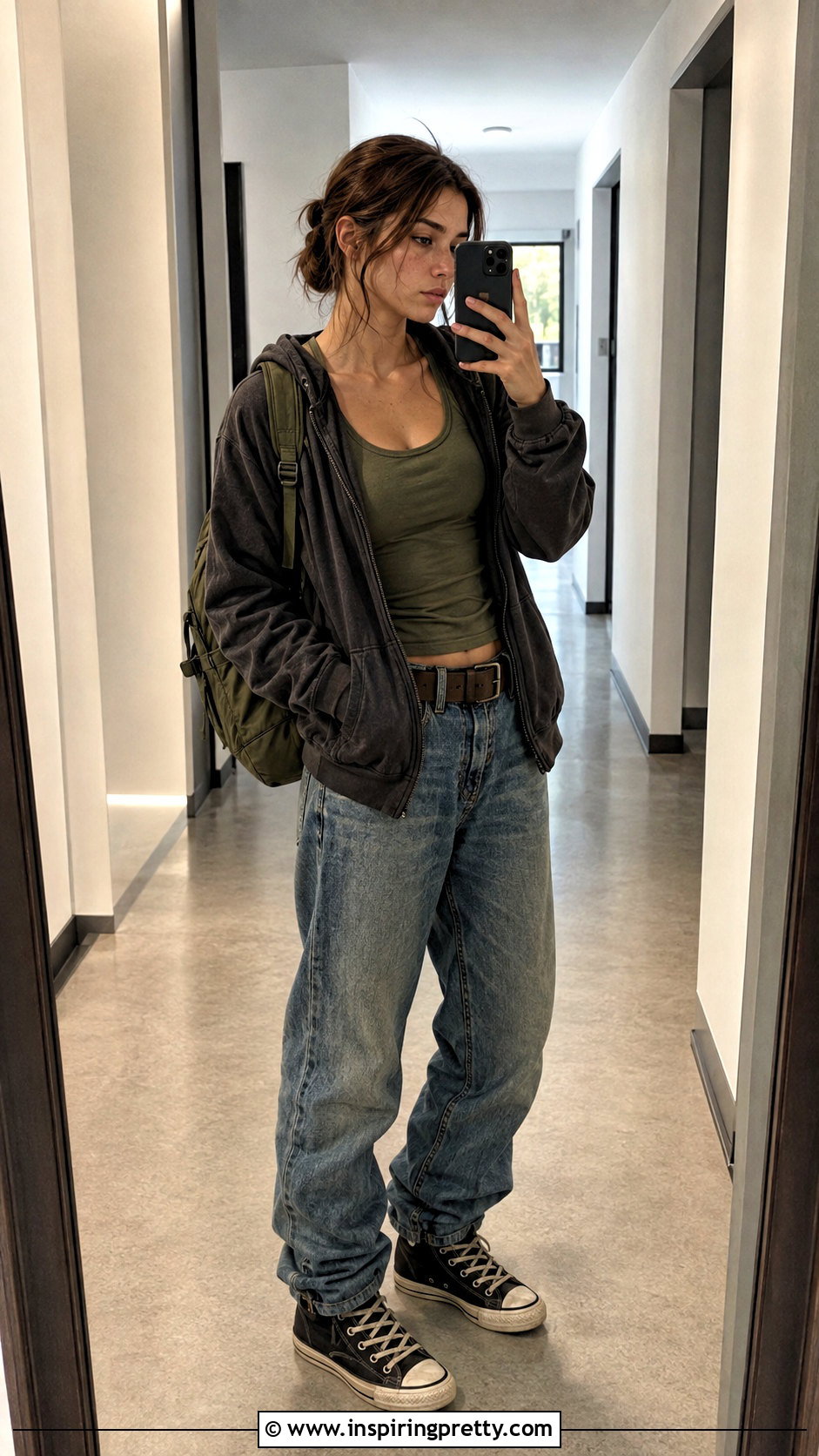 Ellie TLOU Tank Top With Baggy Jeans and Hoodie - 25 ellie tlou tank top outfit ideas