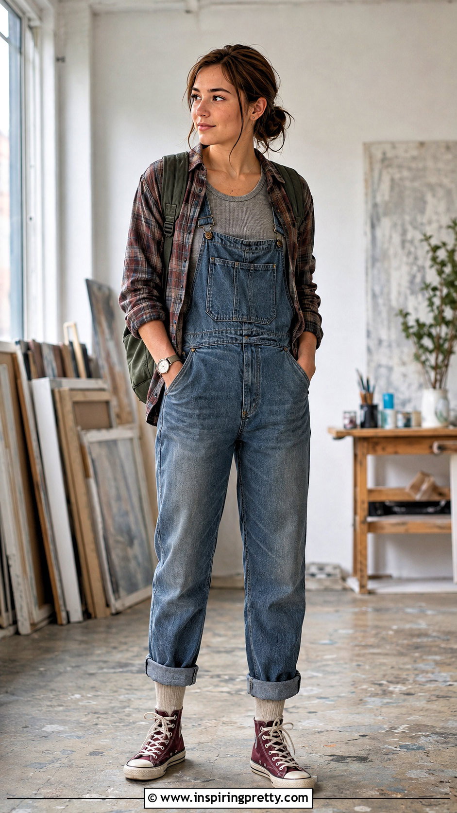 Ellie TLOU Tank Top With Denim Overalls - 25 ellie tlou tank top outfit ideas