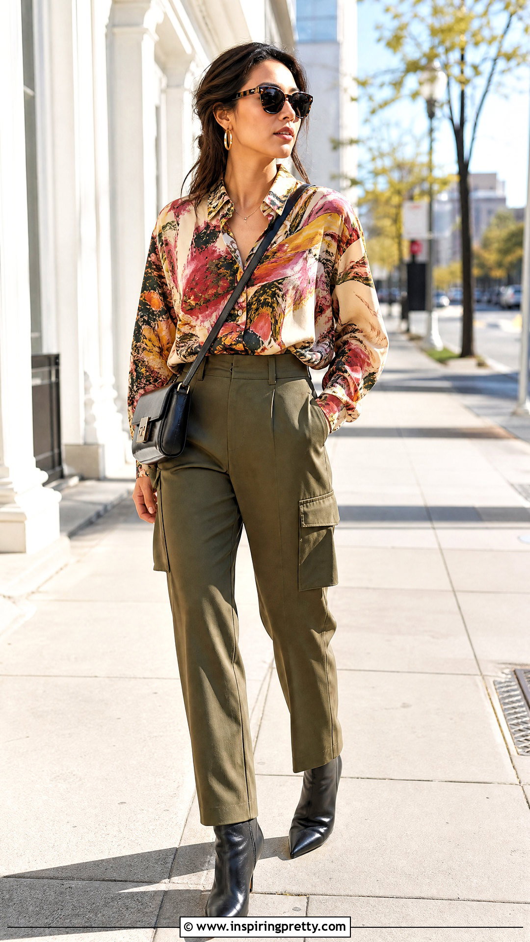 Emanuel Ungaro Button Up Top With Cargo Pants - 20 emanuel ungaro top outfit ideas