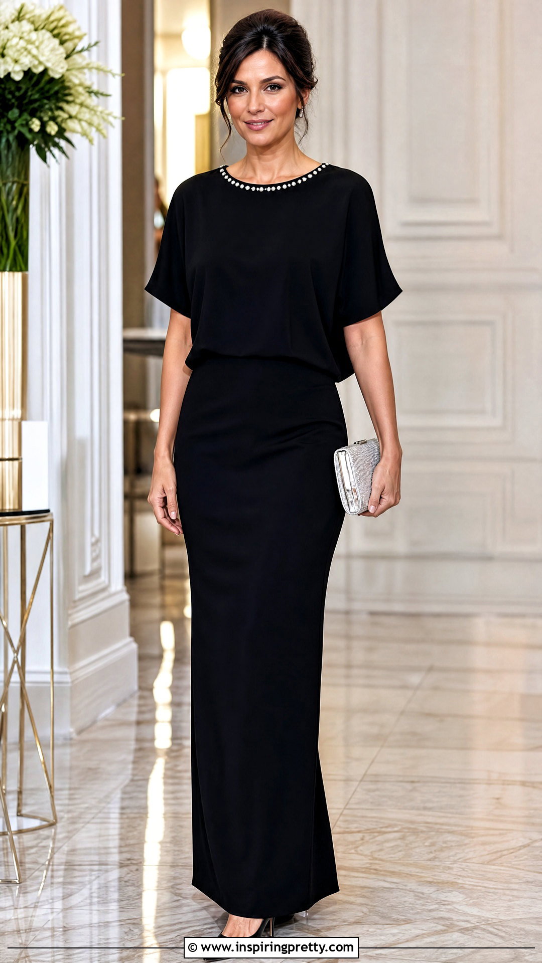 Embellished Formal Top With Maxi Skirt - 50 formal tops for women