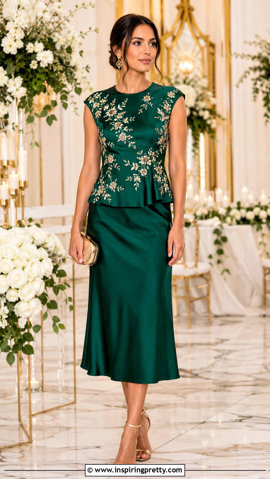 Embroidered Silk Top With Matching Silk Skirt - 25 embroidered silk top outfit ideas