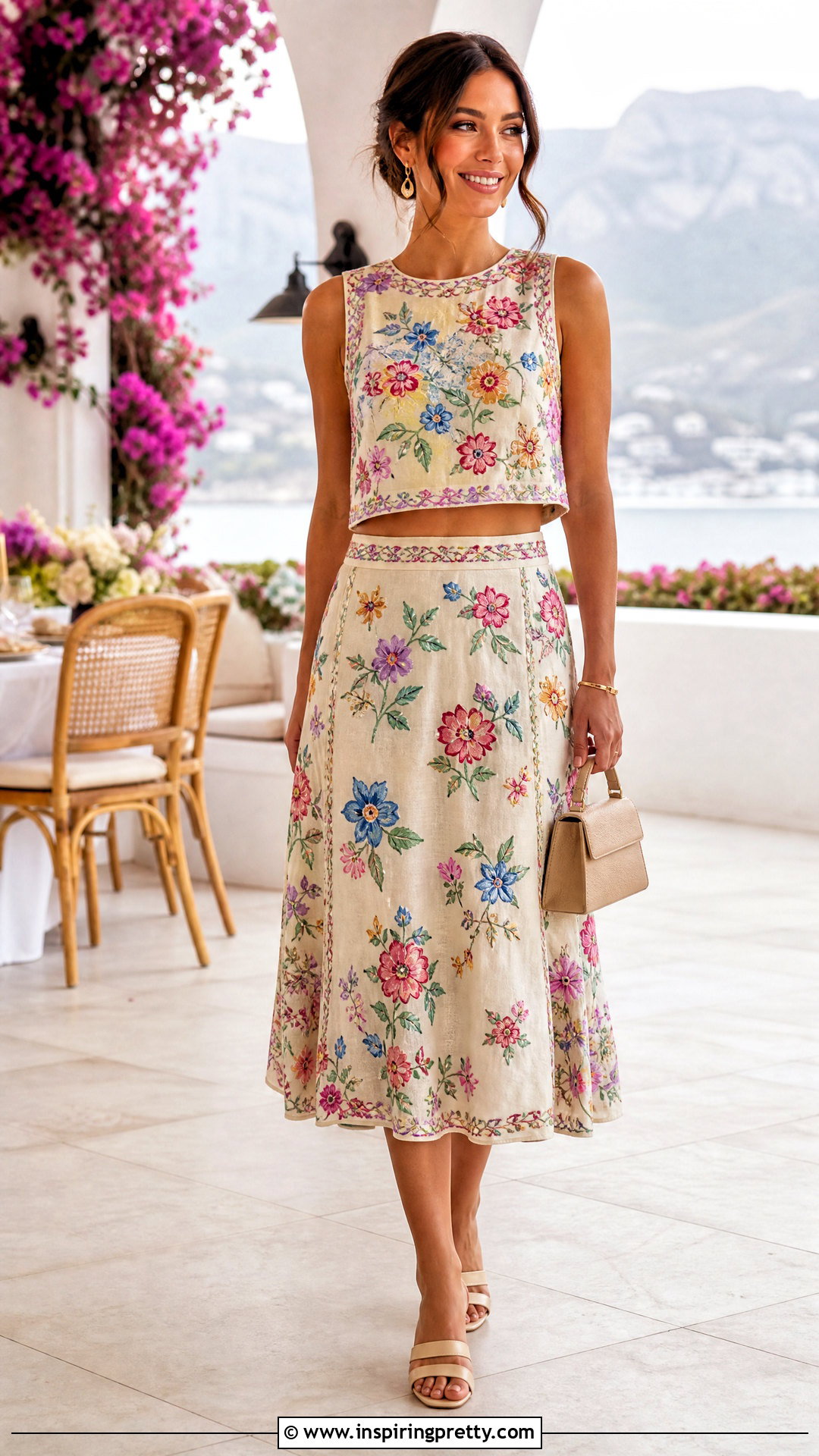 Embroidered Top With Matching Skirt - 20 Fashion Inspiration For Embroidered Tops outfit ideas