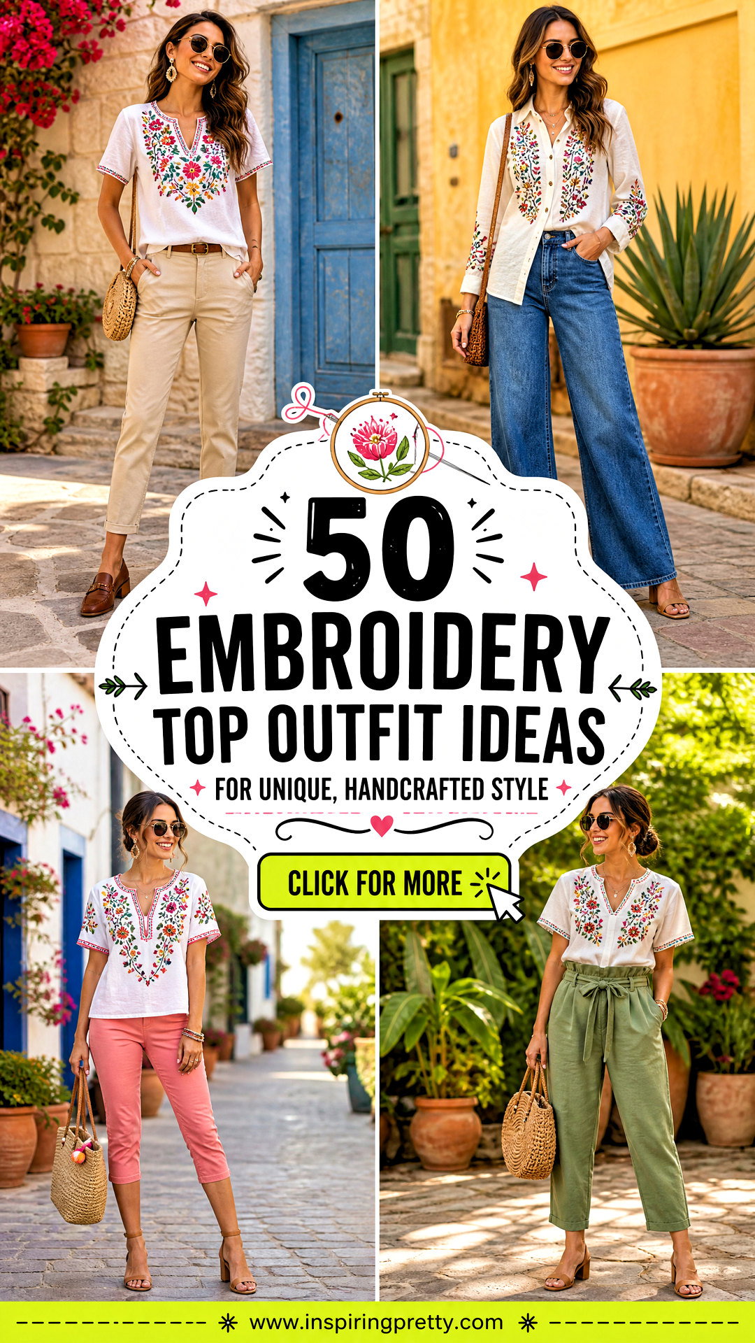 50 Embroidery Top Outfit Ideas for Unique Handcrafted Style - 50 Embroidery Top Outfit Ideas for Unique, Handcrafted Style