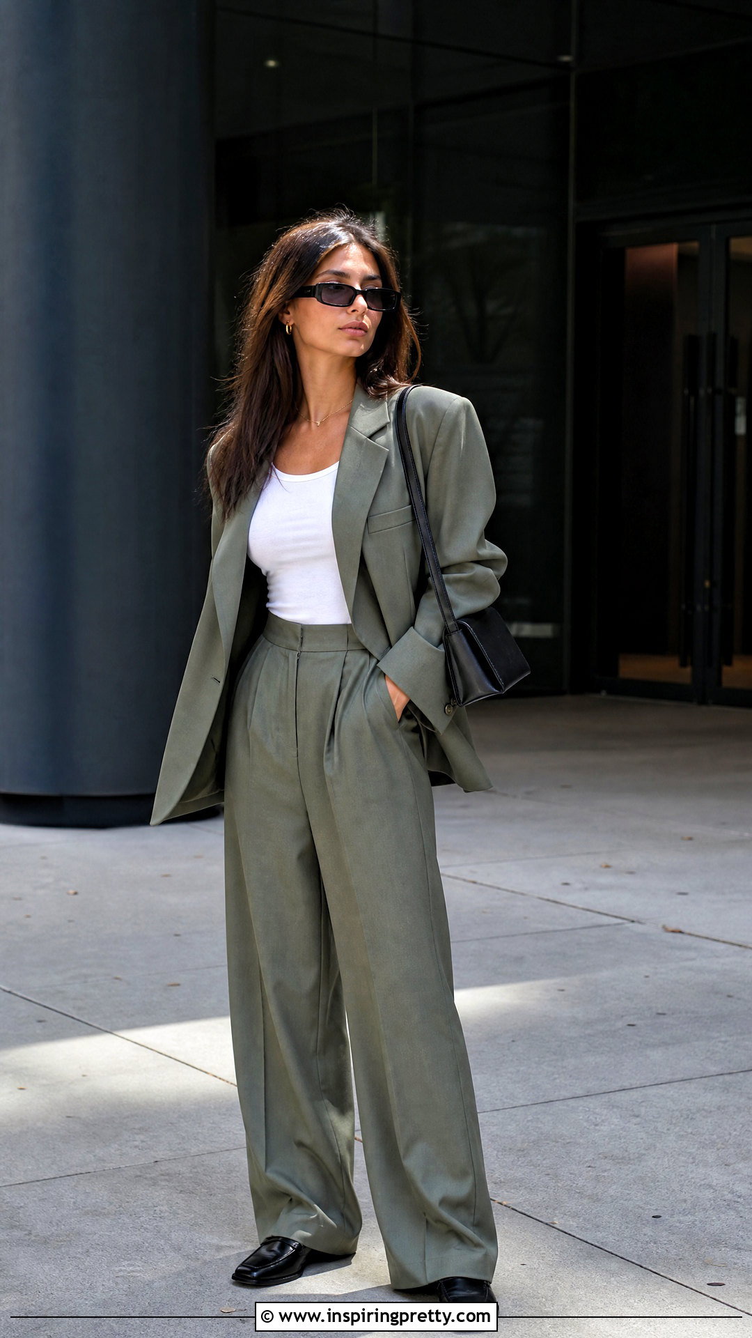 Emily Ratajkowski Oversized Blazer And Trousers Outfit - 20 emily ratajkowski top outfit ideas