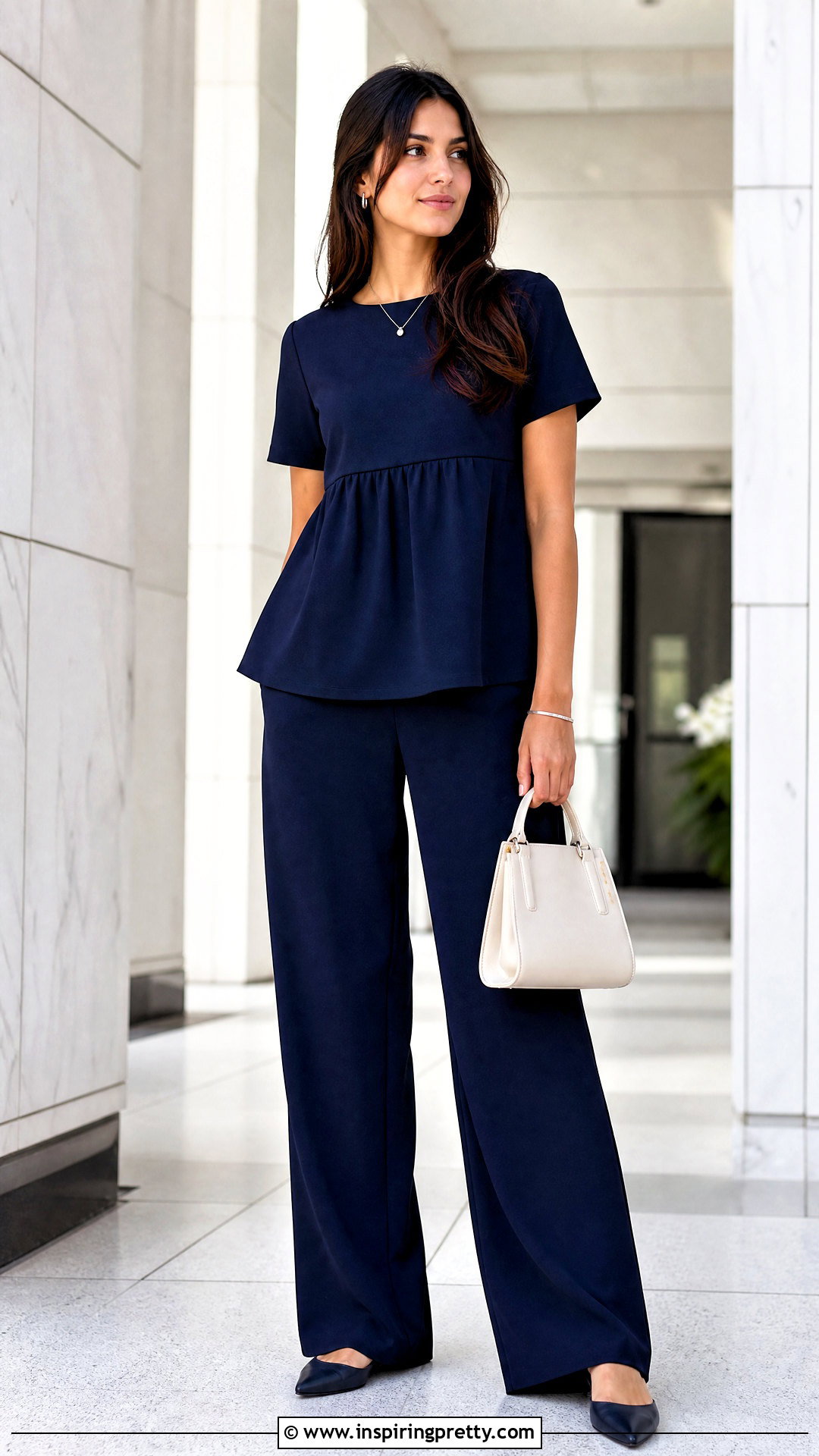 Empire Waist Top With A Matching Pants Set - 50 empire waist top outfit ideas
