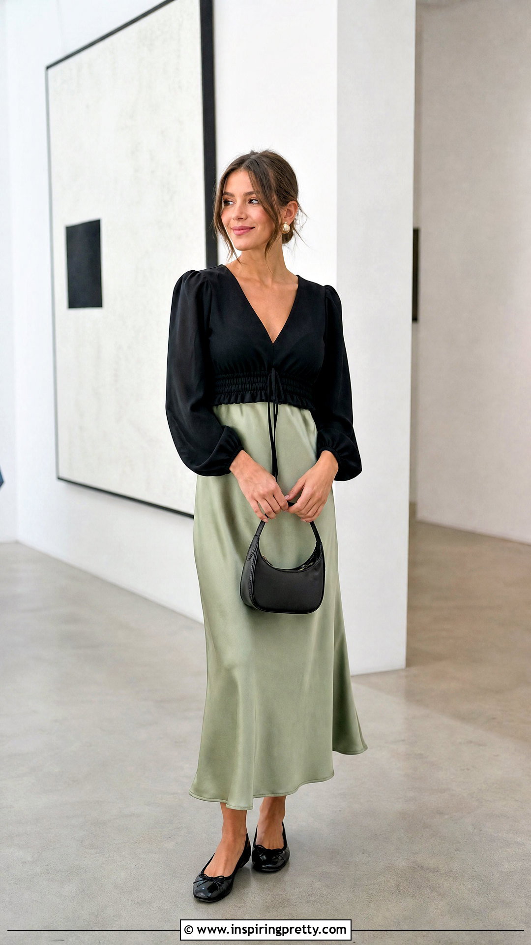 Empire Waist Top With A Slip Dress - 50 empire waist top outfit ideas