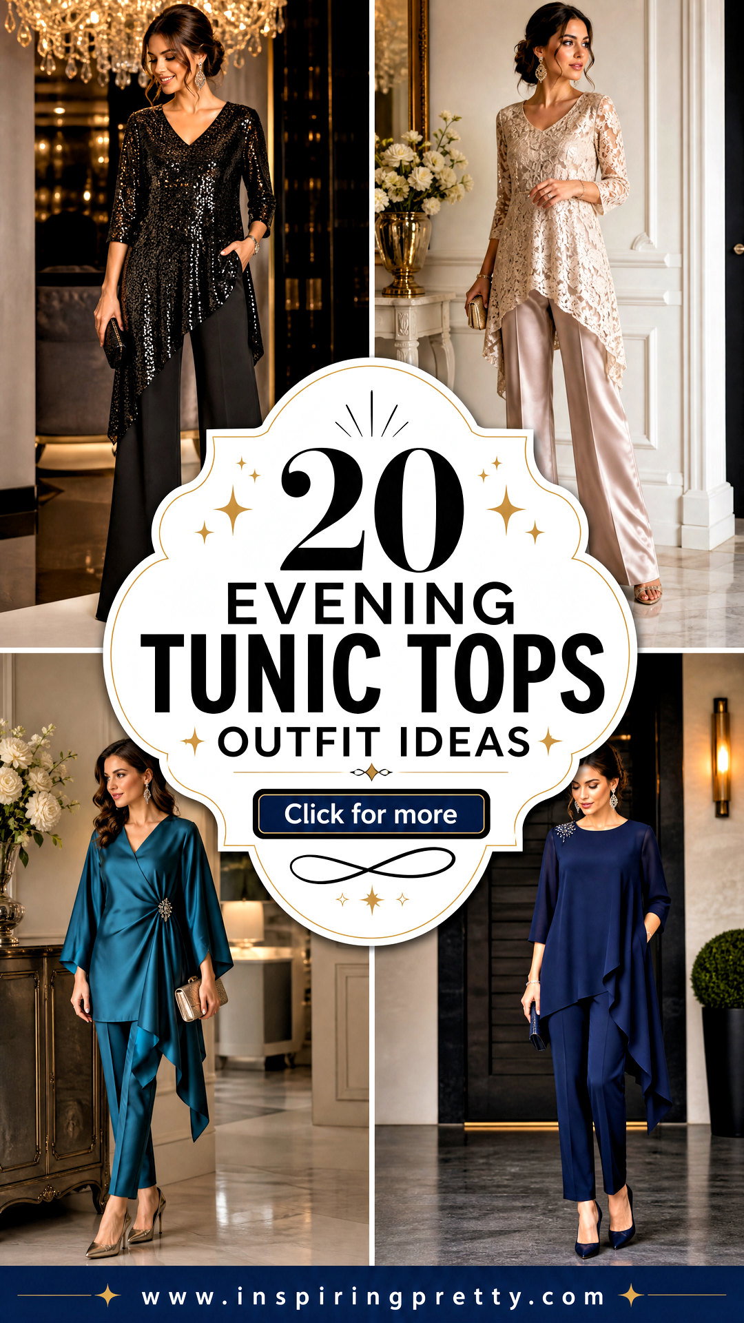 20 Evening Tunic Tops Outfit Ideas for Elegant Occasions - 20 Evening Tunic Tops Outfit Ideas for Elegant Occasions
