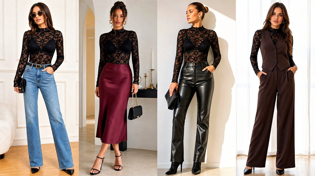 20 Express Lace Top Outfit Ideas for Stylish Date Nights