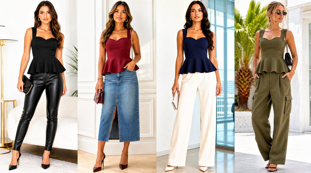 20 Express Peplum Top Outfit Ideas for Polished Workdays