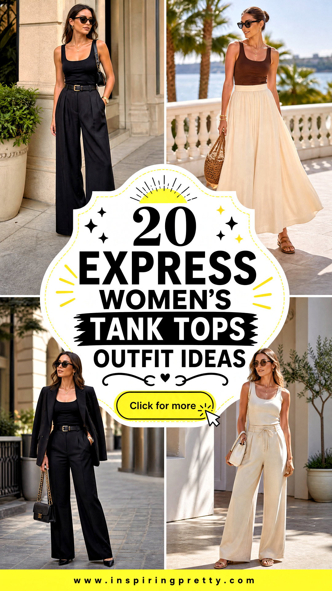 20 Express Womens Tank Tops Outfit Ideas for Warm Days - 20 Express Women’s Tank Tops Outfit Ideas for Warm Days