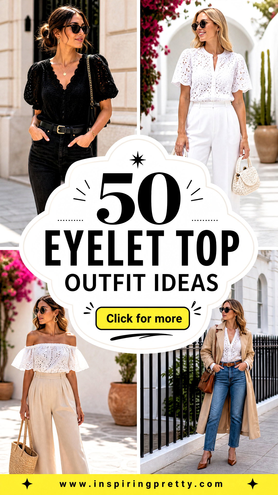 50 Eyelet Top Outfit Ideas for Fresh Summer Style Inspiration - 50 Eyelet Top Outfit Ideas for Fresh Summer Style Inspiration