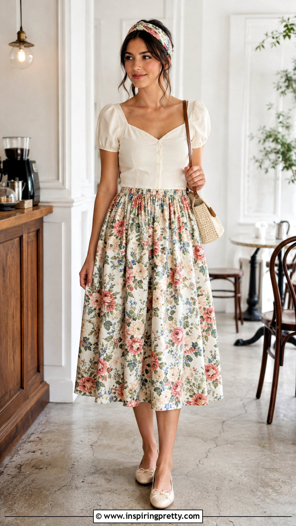 Fabric Headband And Skirt Sewing Look - 50 top nähen ideas