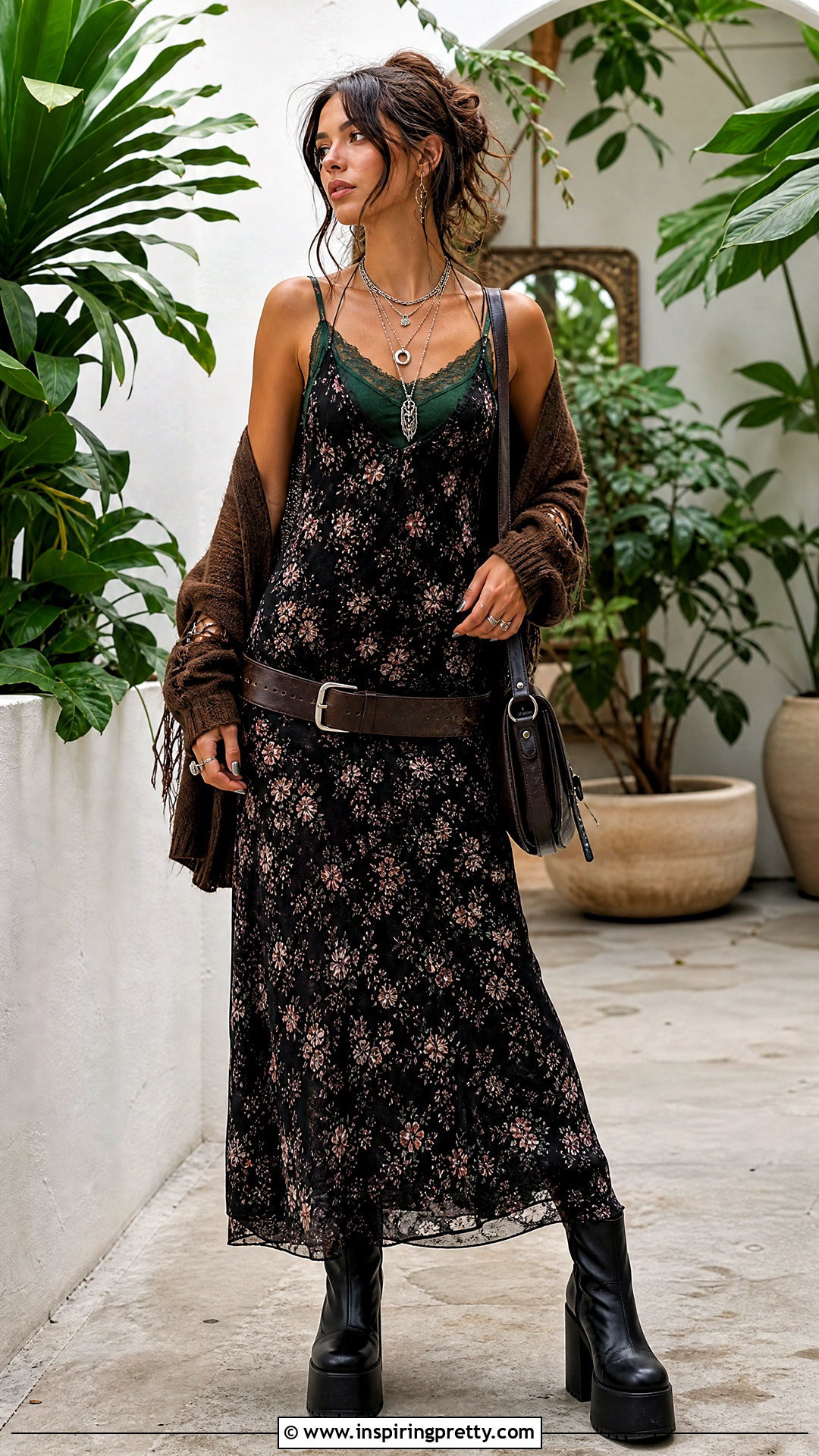 Fairy Grunge Tank Top With Slip Dress - 25 Fairy Grunge Tank Top outfit ideas
