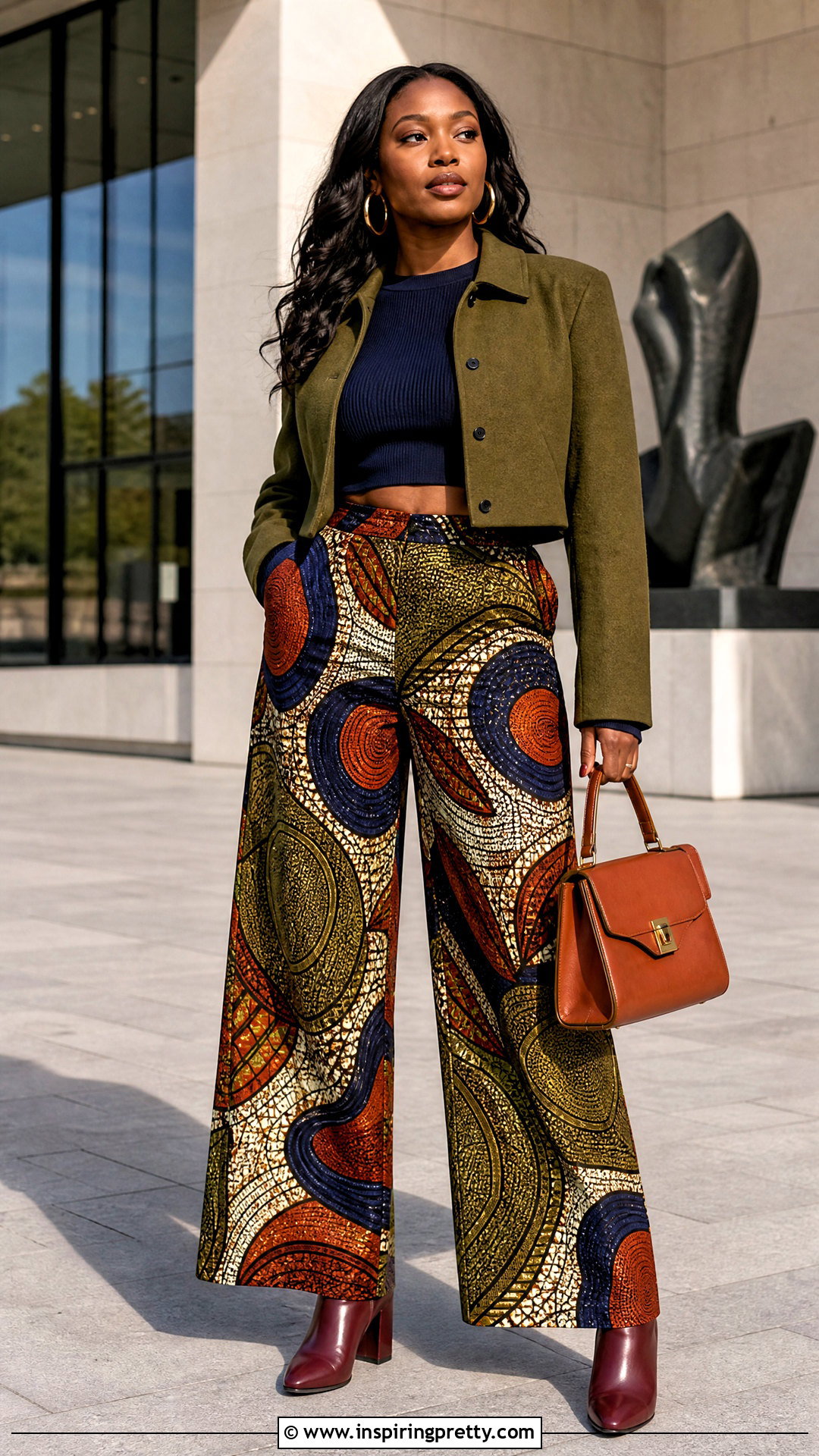 Fall Ankara Palazzo Trouser And Crop Top - 50 Ankara Palazzo Trouser And Crop Top outfit ideas