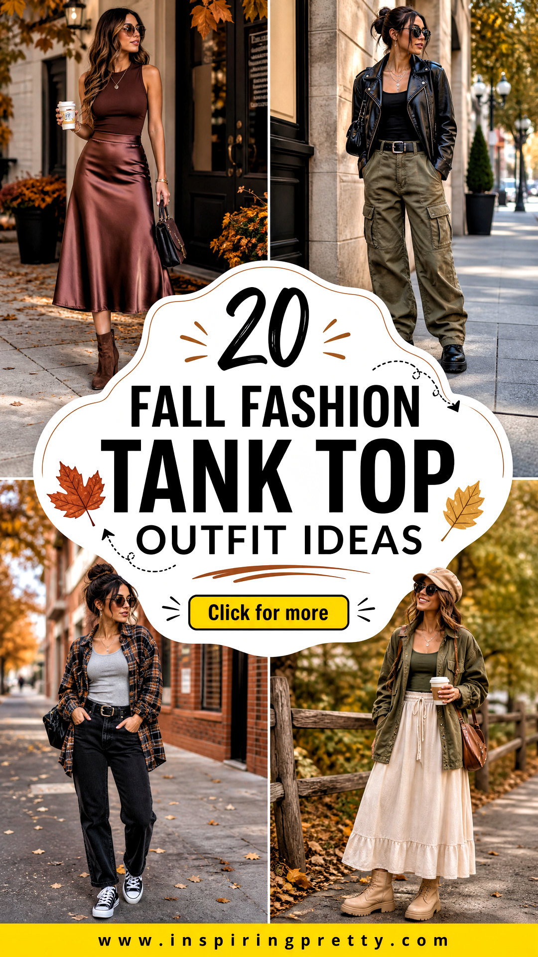 20 Fall Fashion Tank Top Outfit Ideas for Easy Autumn Layering - 20 Fall Fashion Tank Top Outfit Ideas for Easy Autumn Layering