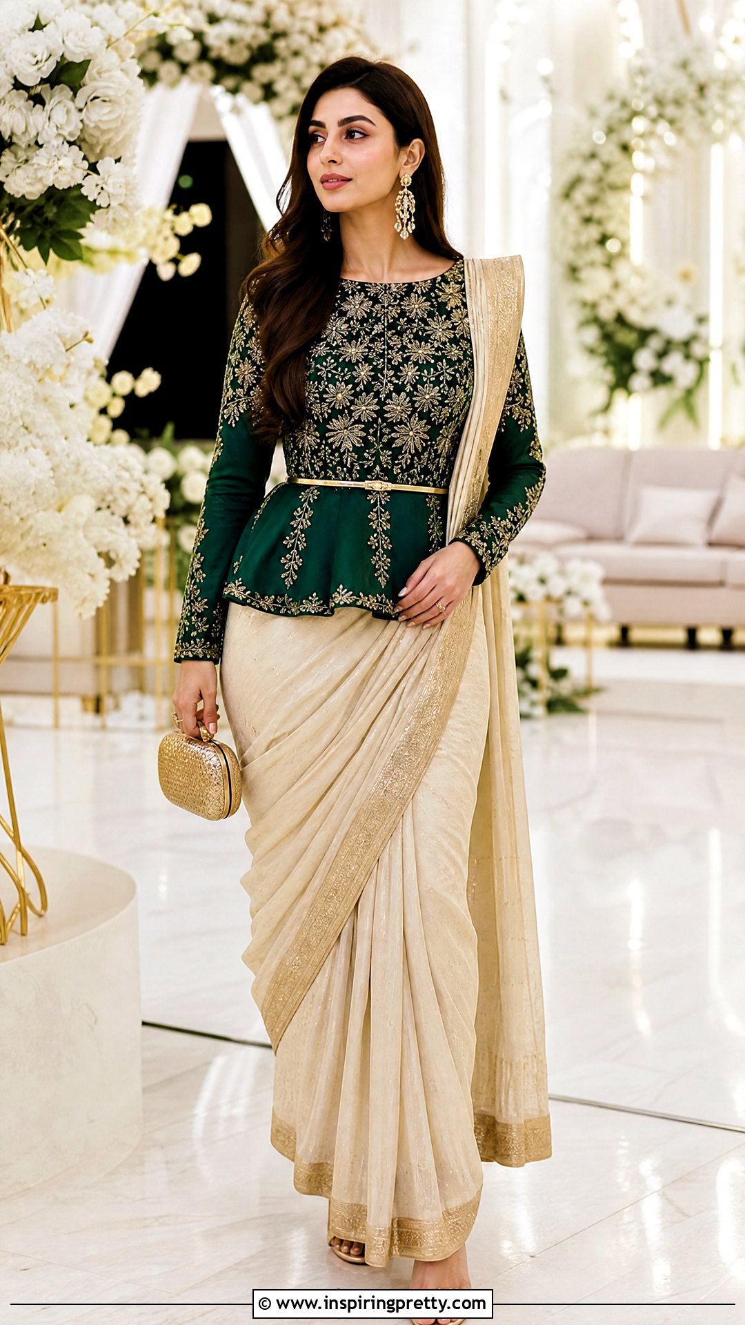 Fancy Top With Saree - 50 Fancy Top Designs