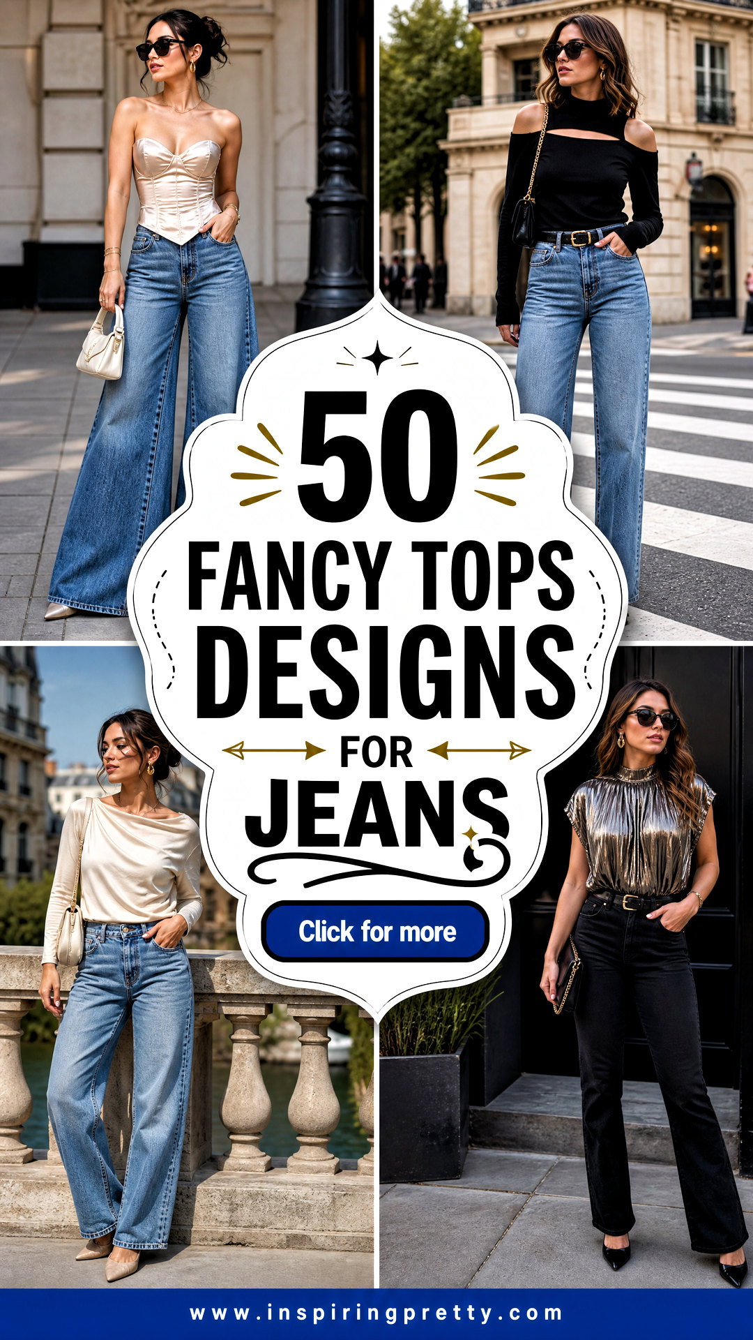 50 Fancy Tops Designs for Jeans to Elevate Casual Style - 50 Fancy Tops Designs for Jeans to Elevate Casual Style