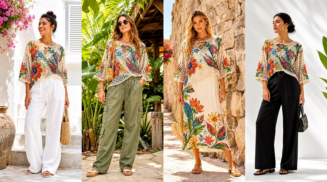 20 Farm Rio Crochet Top Outfit Ideas for Dreamy Vacations