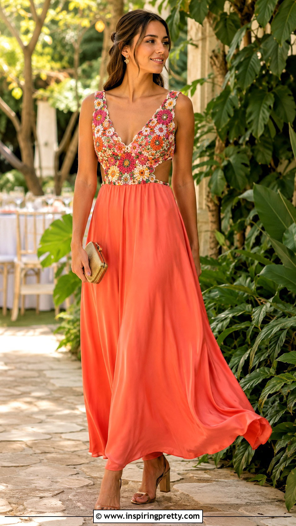 Farm Rio Crochet Top With Silk Maxi Skirt - 20 Farm Rio Crochet Top outfit ideas