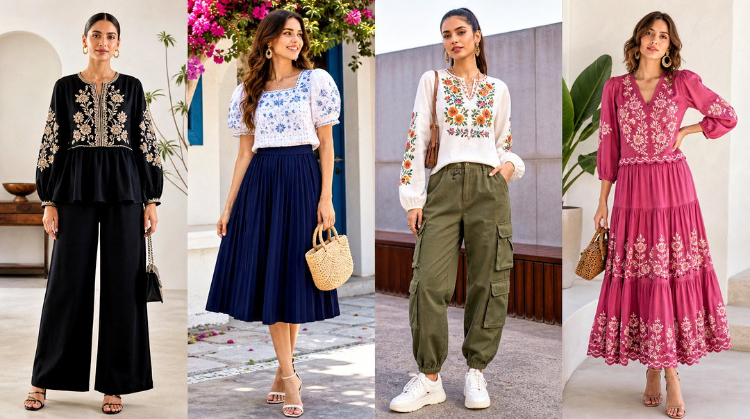 20 Fashion Inspiration for Embroidered Tops Outfit Ideas to Try