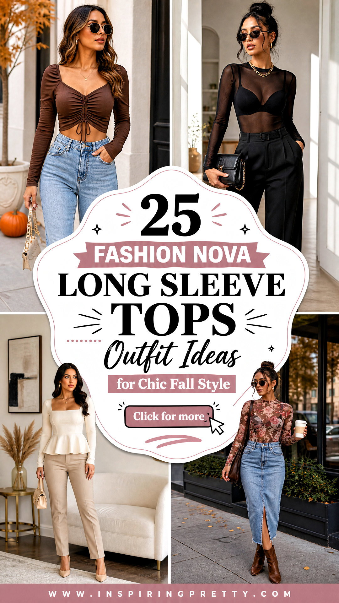 25 Fashion Nova Long Sleeve Tops Outfit Ideas for Chic Fall Style - 25 Fashion Nova Long Sleeve Tops Outfit Ideas for Chic Fall Style