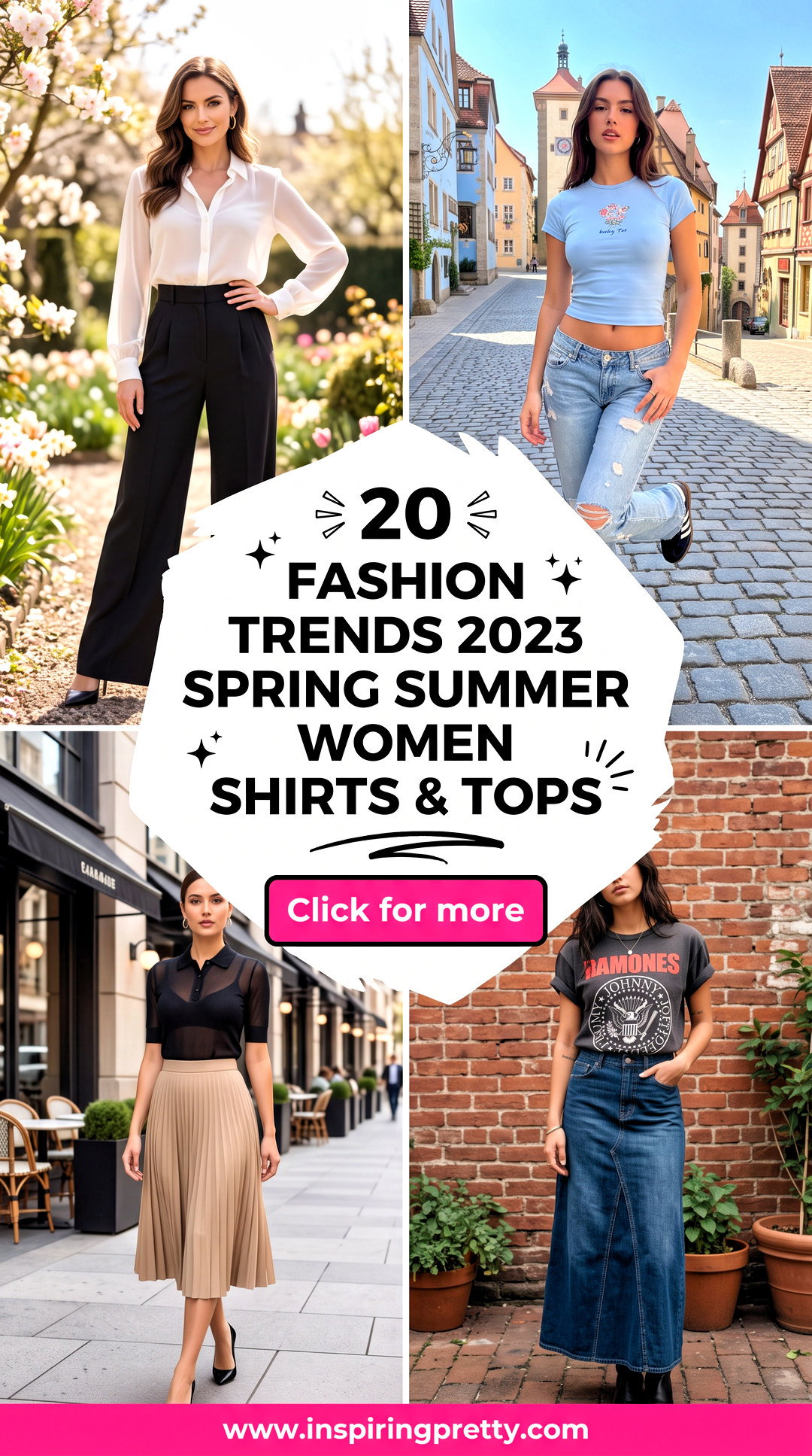 20 Fashion Trends 2023 Spring Summer Women Shirts and Tops - 20 Fashion Trends 2023 Spring Summer Women Shirts & Tops