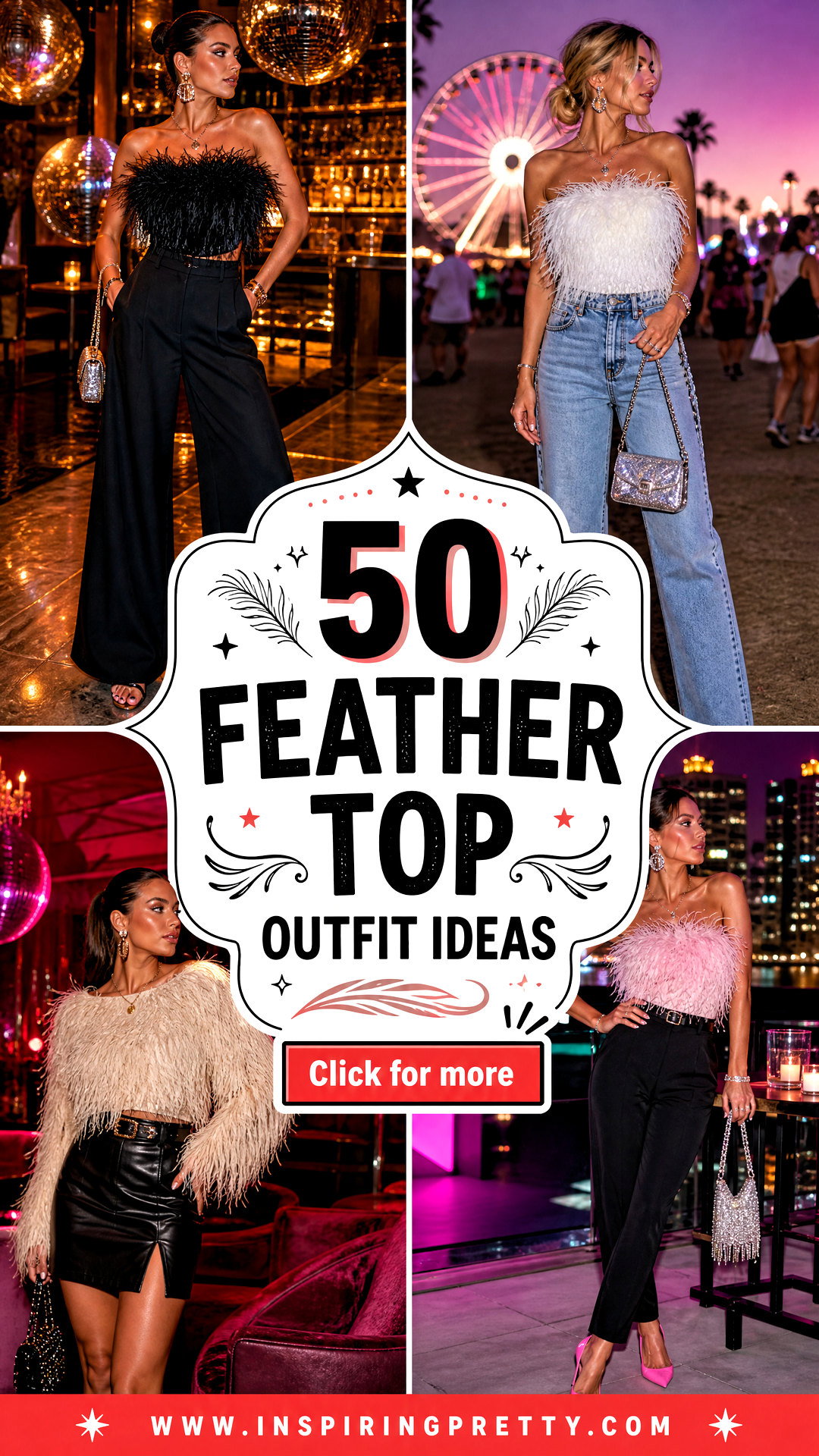 50 Feather Top Outfit Ideas for Bold Party and Festival Looks - 50 Feather Top Outfit Ideas for Bold Party and Festival Looks