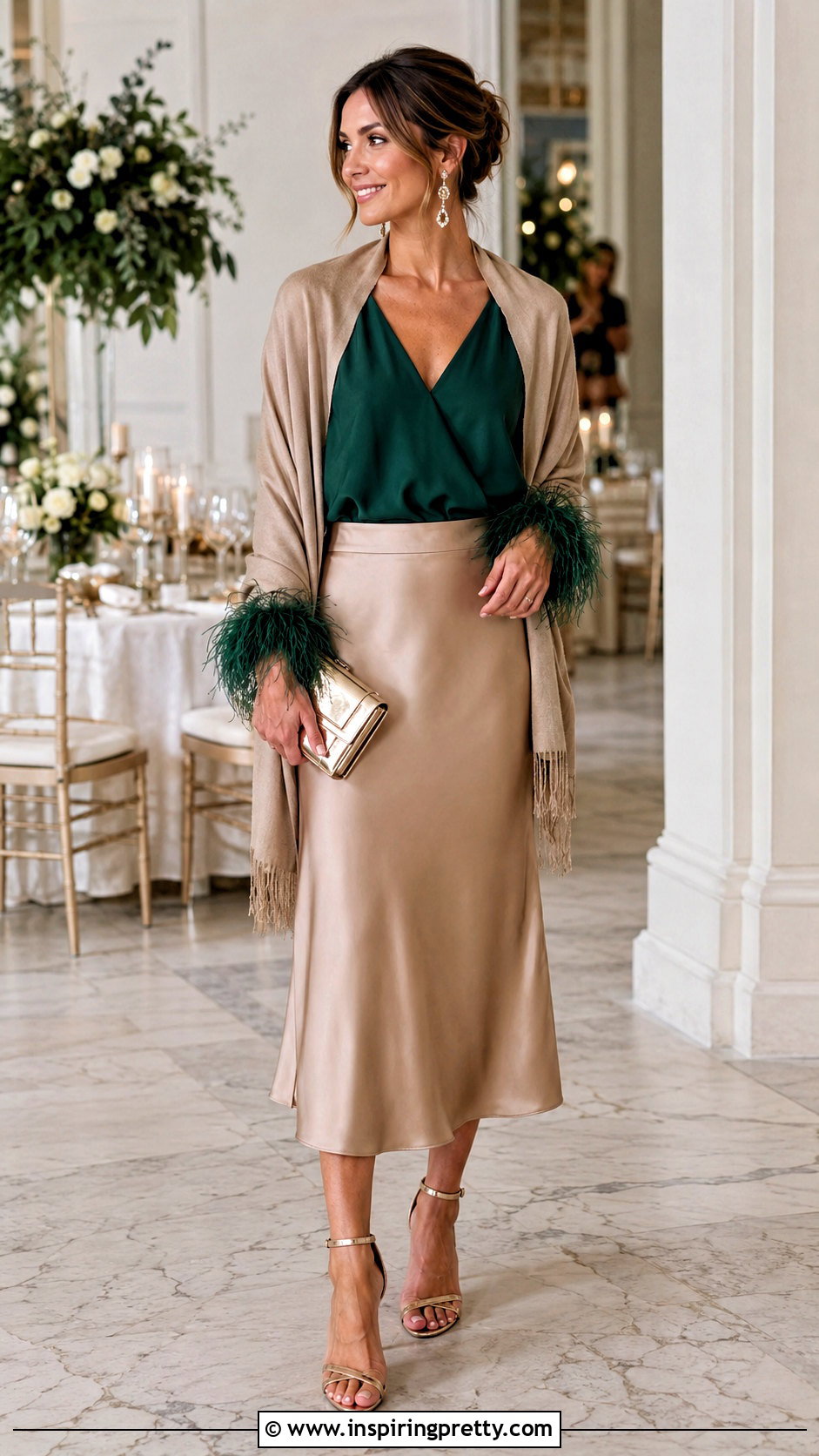 Feather Top Wedding Guest Outfit - 50 feather top outfit ideas