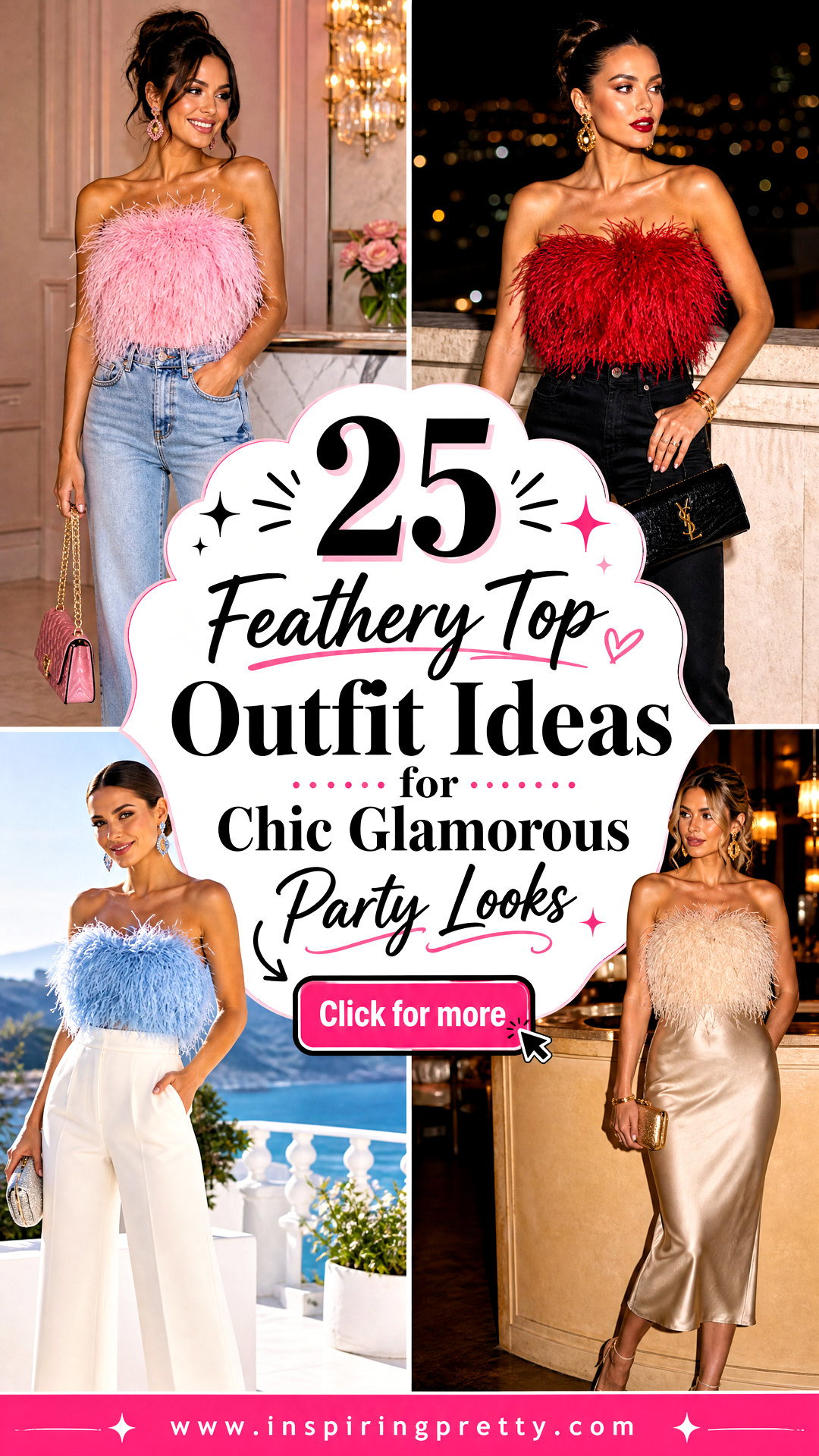 25 Feathery Top Outfit Ideas for Chic Glamorous Party Looks - 25 Feathery Top Outfit Ideas for Chic Glamorous Party Looks