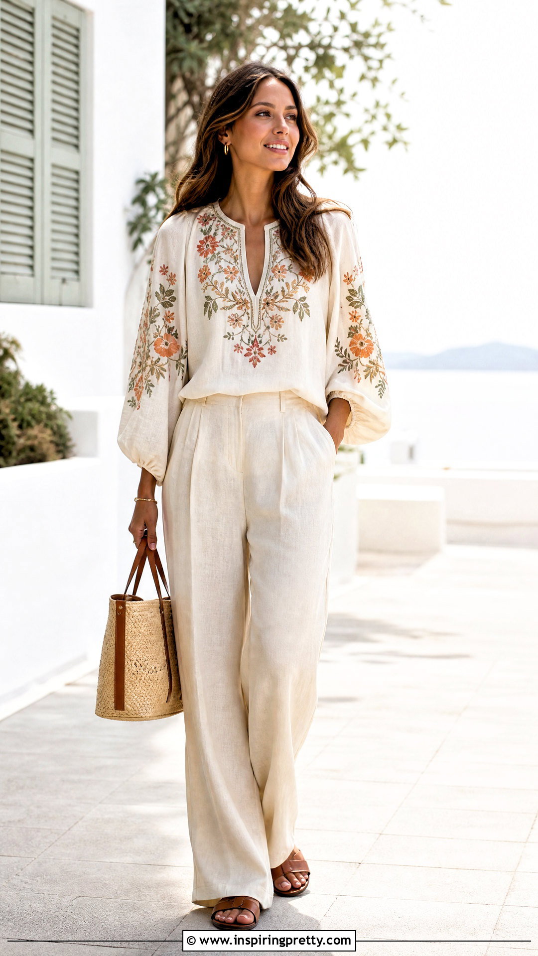 Figueroa And Flower Embroidered Top With Linen Pants - 20 Figueroa And Flower Tops outfit ideas