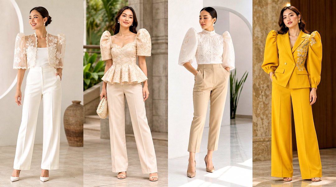 50 Filipiniana Top and Pants Looks for Modern Formal Events