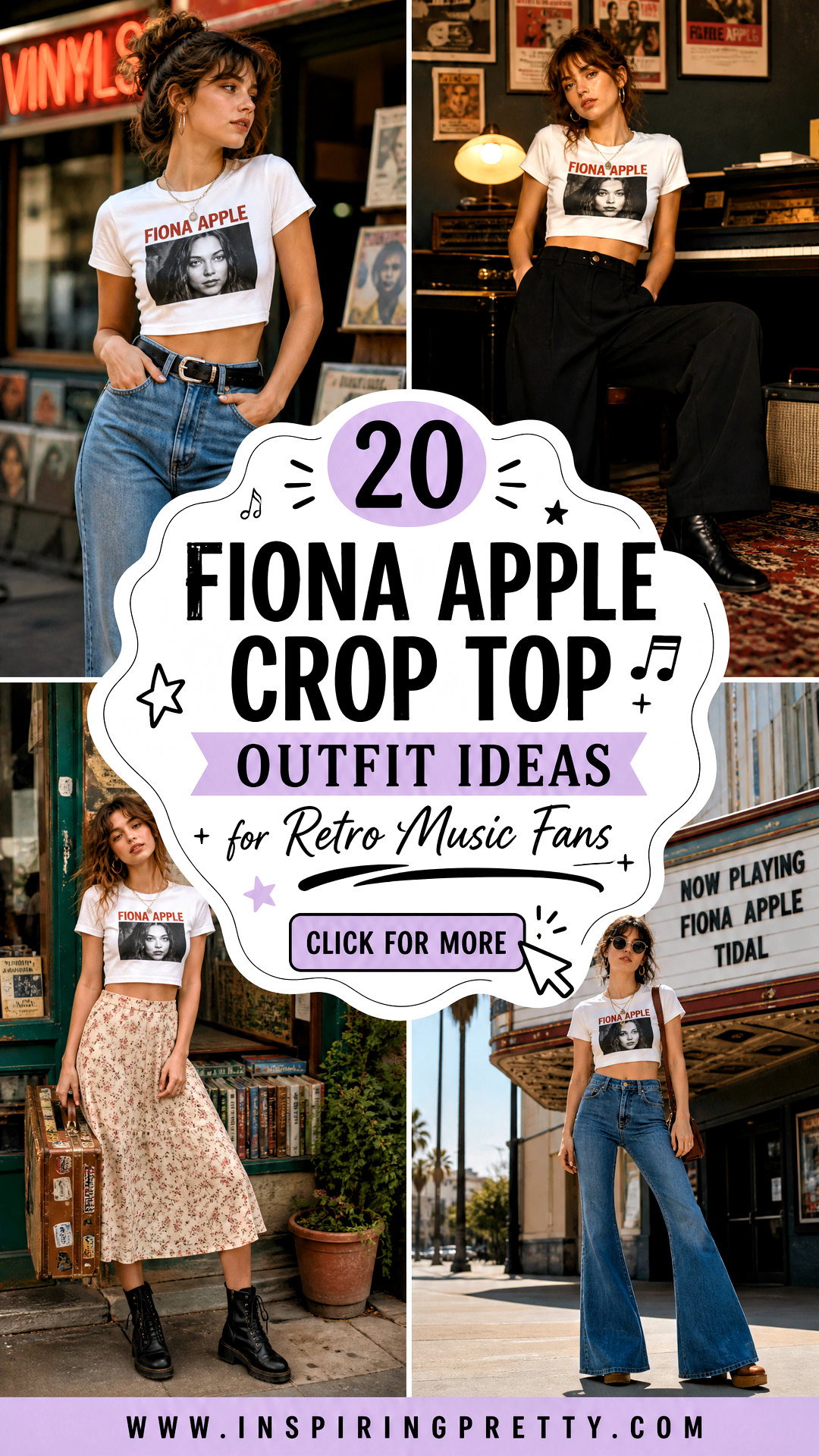 20 Fiona Apple Crop Top Outfit Ideas for Retro Music Fans - 20 Fiona Apple Crop Top Outfit Ideas for Retro Music Fans