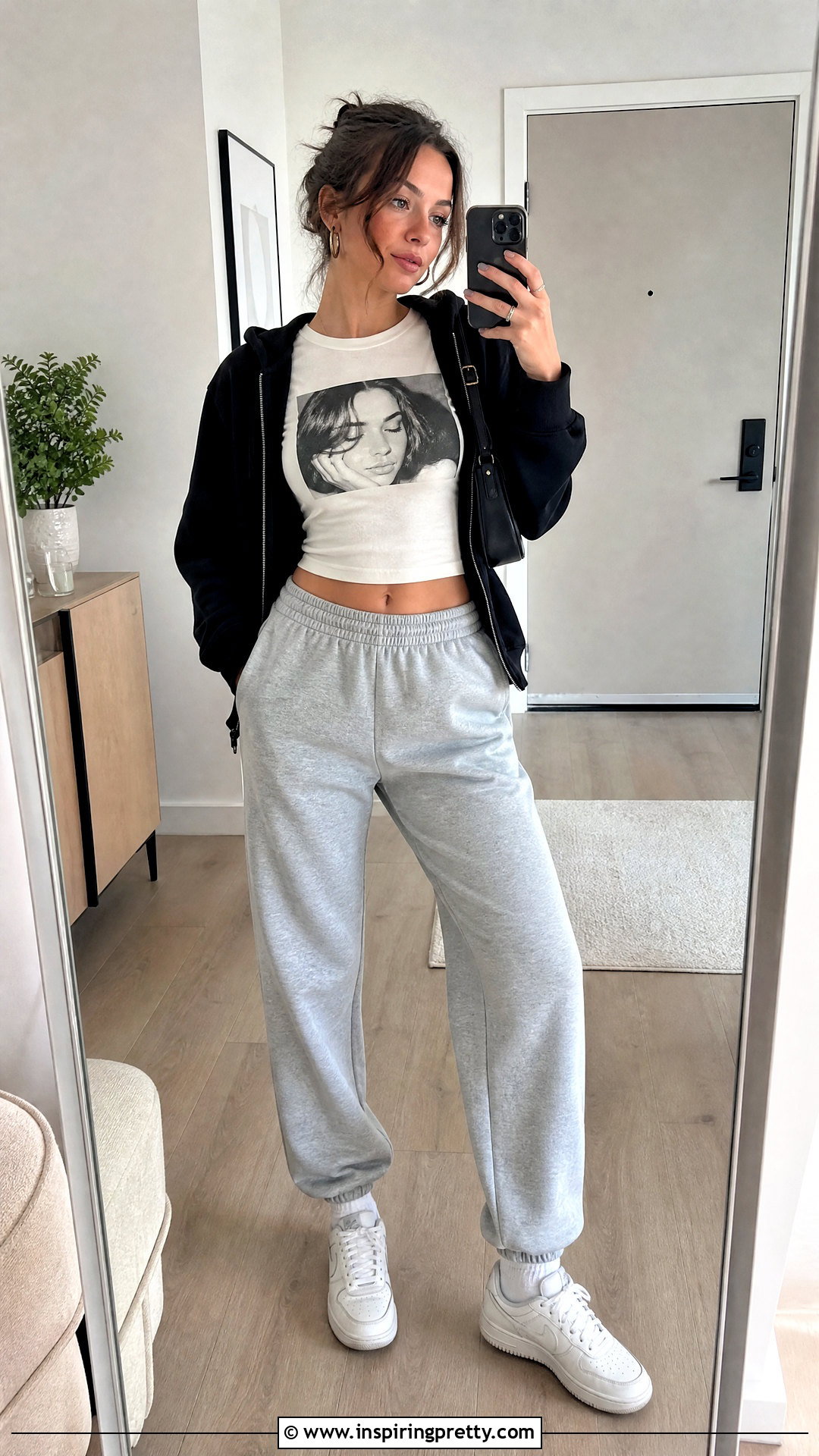 Fiona Apple Crop Top With Gray Sweatpants - 20 Fiona Apple Crop Top outfit ideas