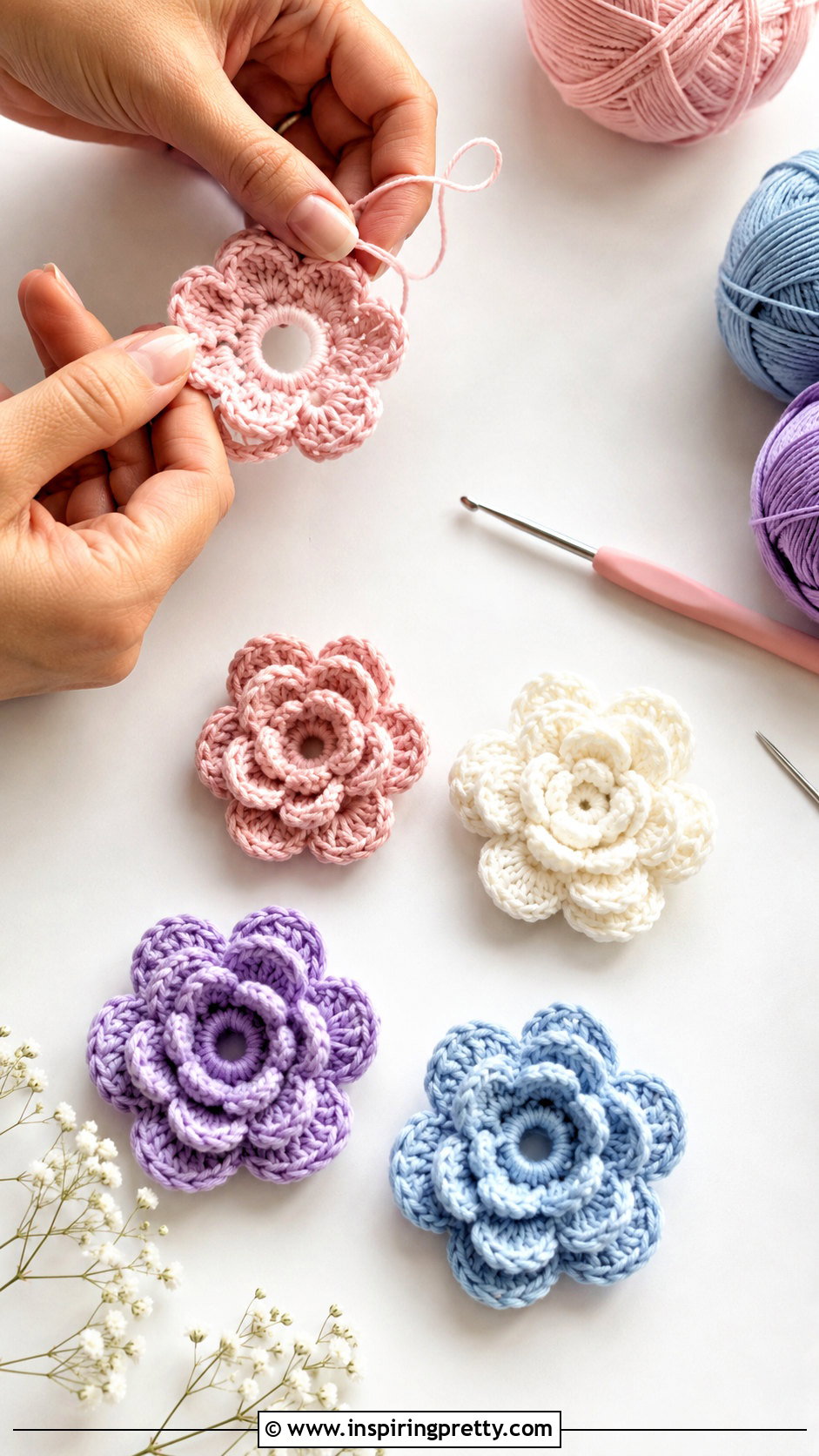 Fiore AllUncinetto Facile - 50 top uncinetto tutorial italiano ideas
