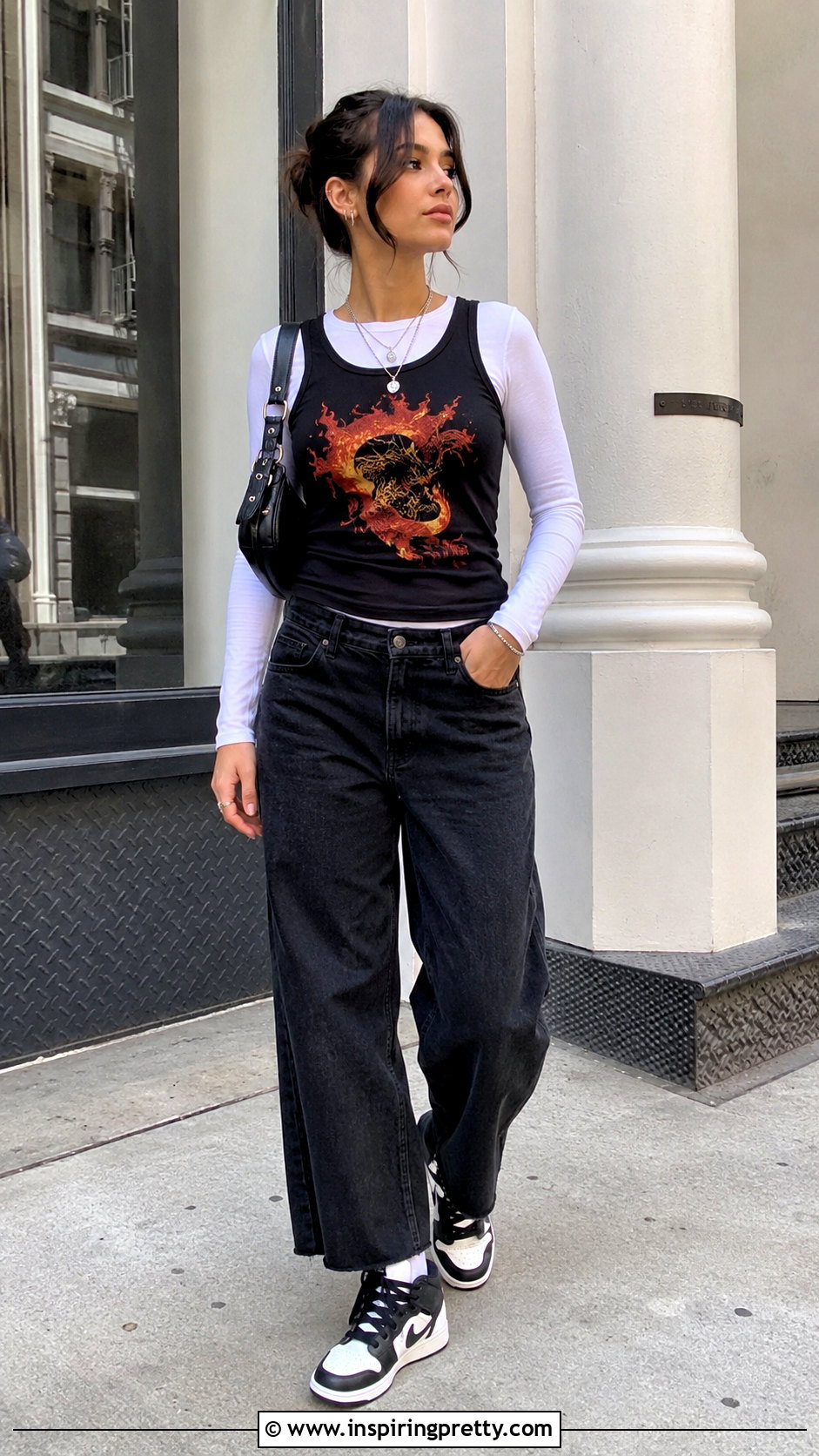 Fireball Tank Top Over A Long Sleeve Top - 20 Fireball Tank Top outfit ideas