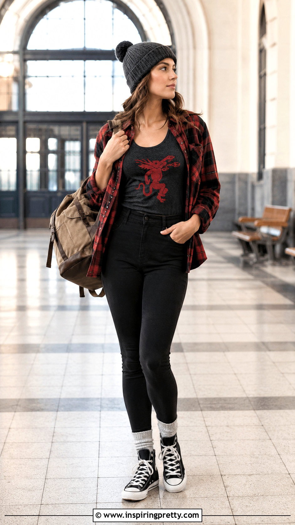 Fireball Tank Top With Flannel And Leggings - 20 Fireball Tank Top outfit ideas