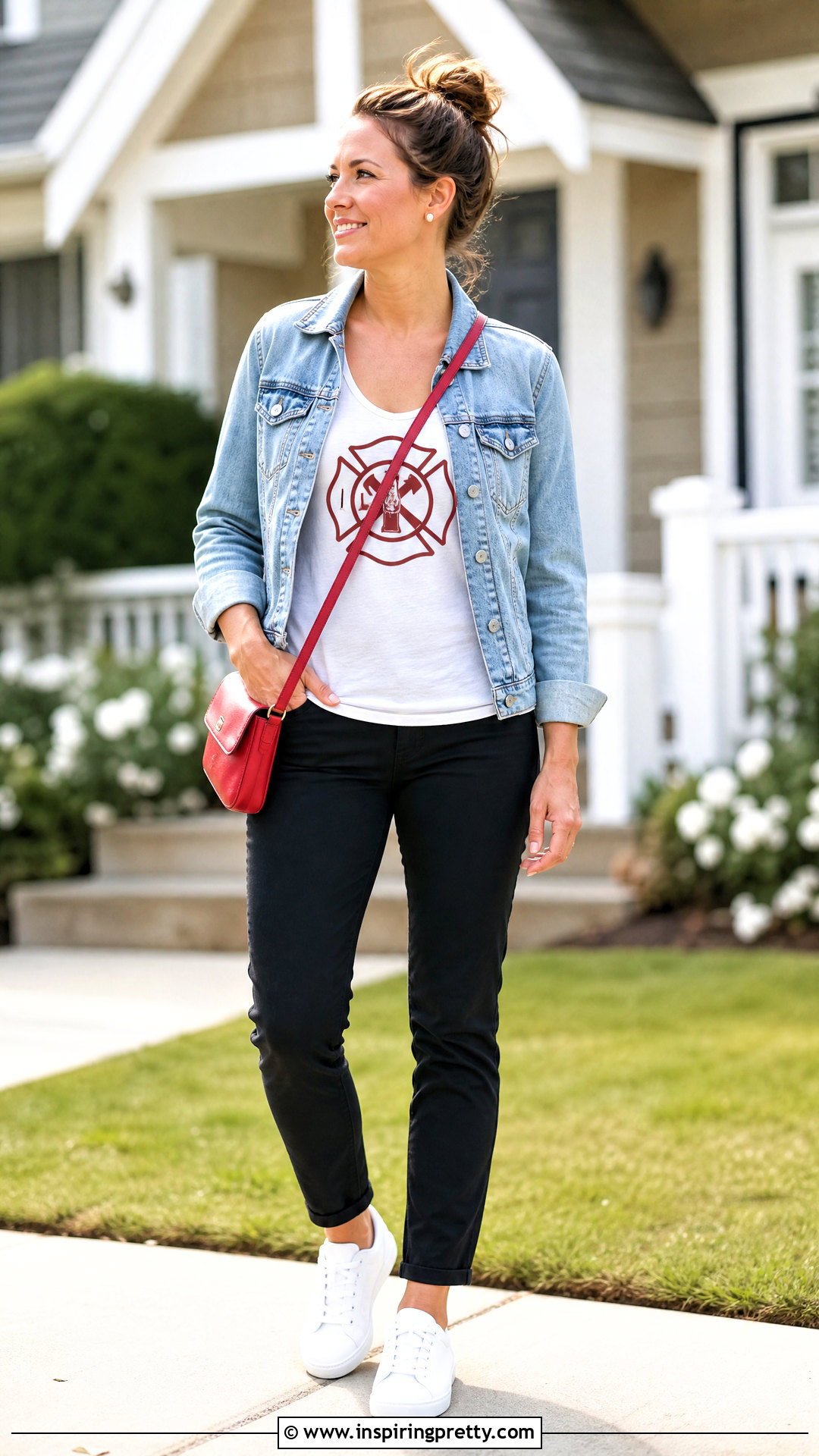 Firefighter Tank Top With A Denim Jacket - 20 firefighter tank top outfit ideas