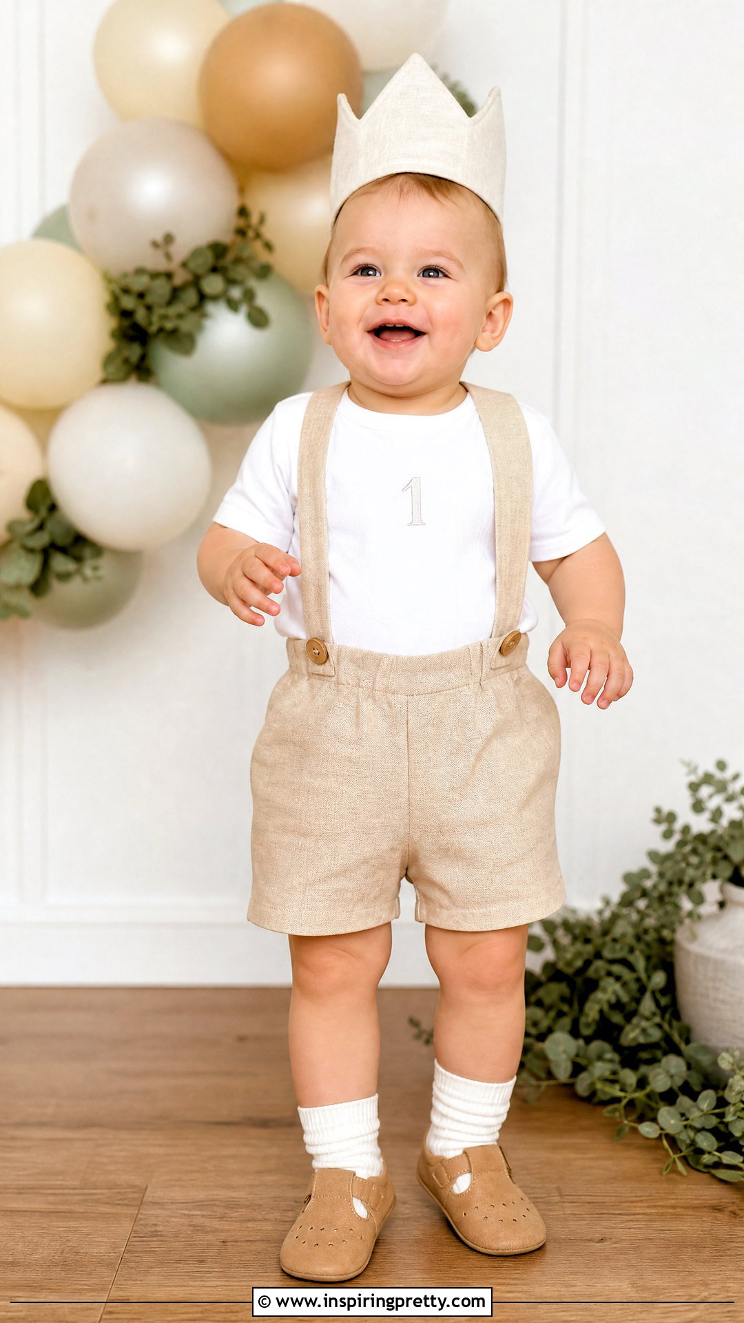 First Birthday Baby Top With Suspenders - 50 baby tops designs