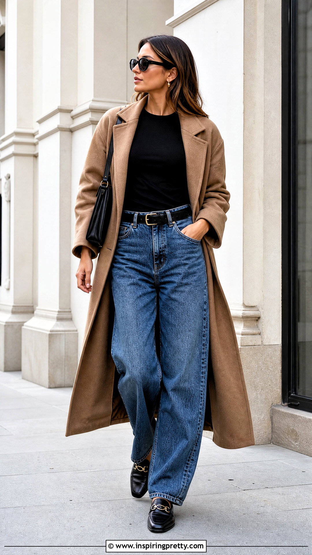 Fitted Long Sleeve Top With Baggy Jeans - 50 tops to wear with baggy jeans
