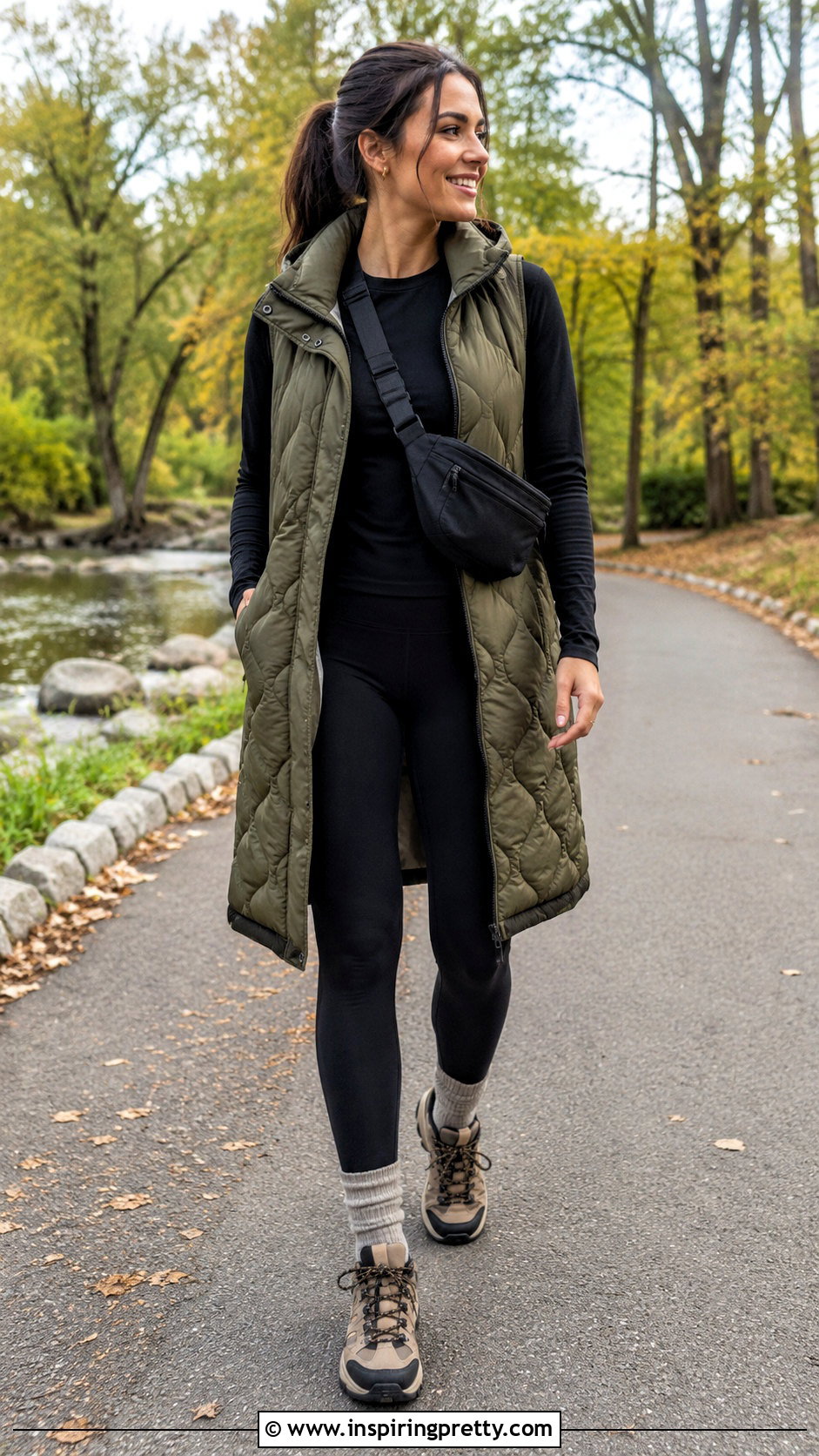 Fitted Long Sleeve Top With Leggings And Puffer Vest - 20 Best Tops With Leggings