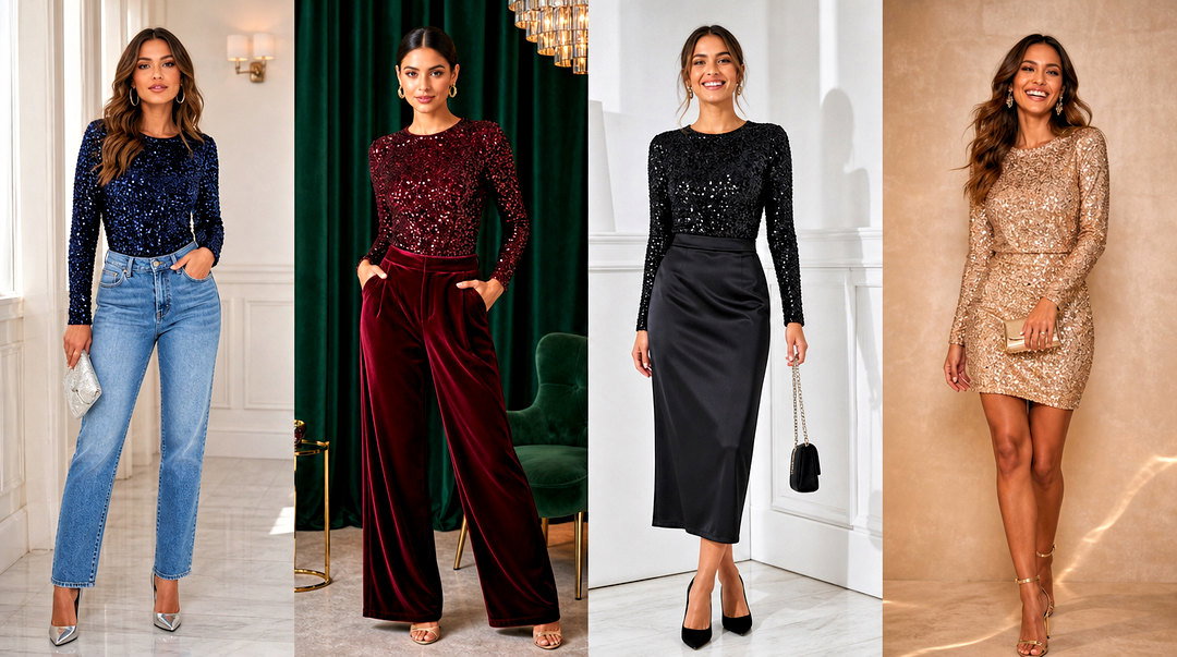 20 Fitted Sequin Top Outfit Ideas for Dazzling Party Style