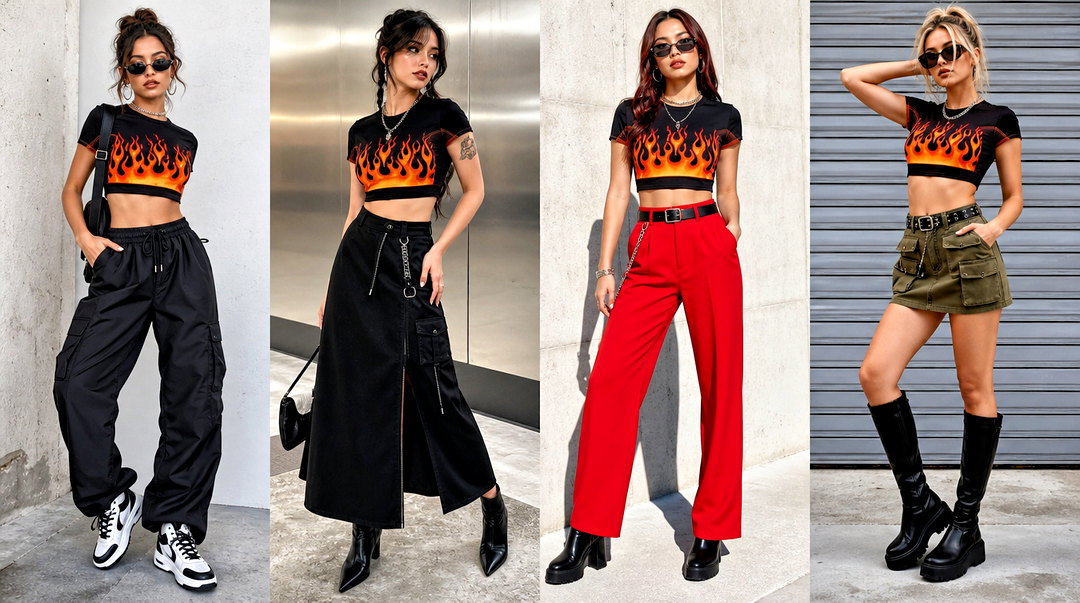 25 Flame Crop Top Outfit Ideas for Head-Turning Summer Style